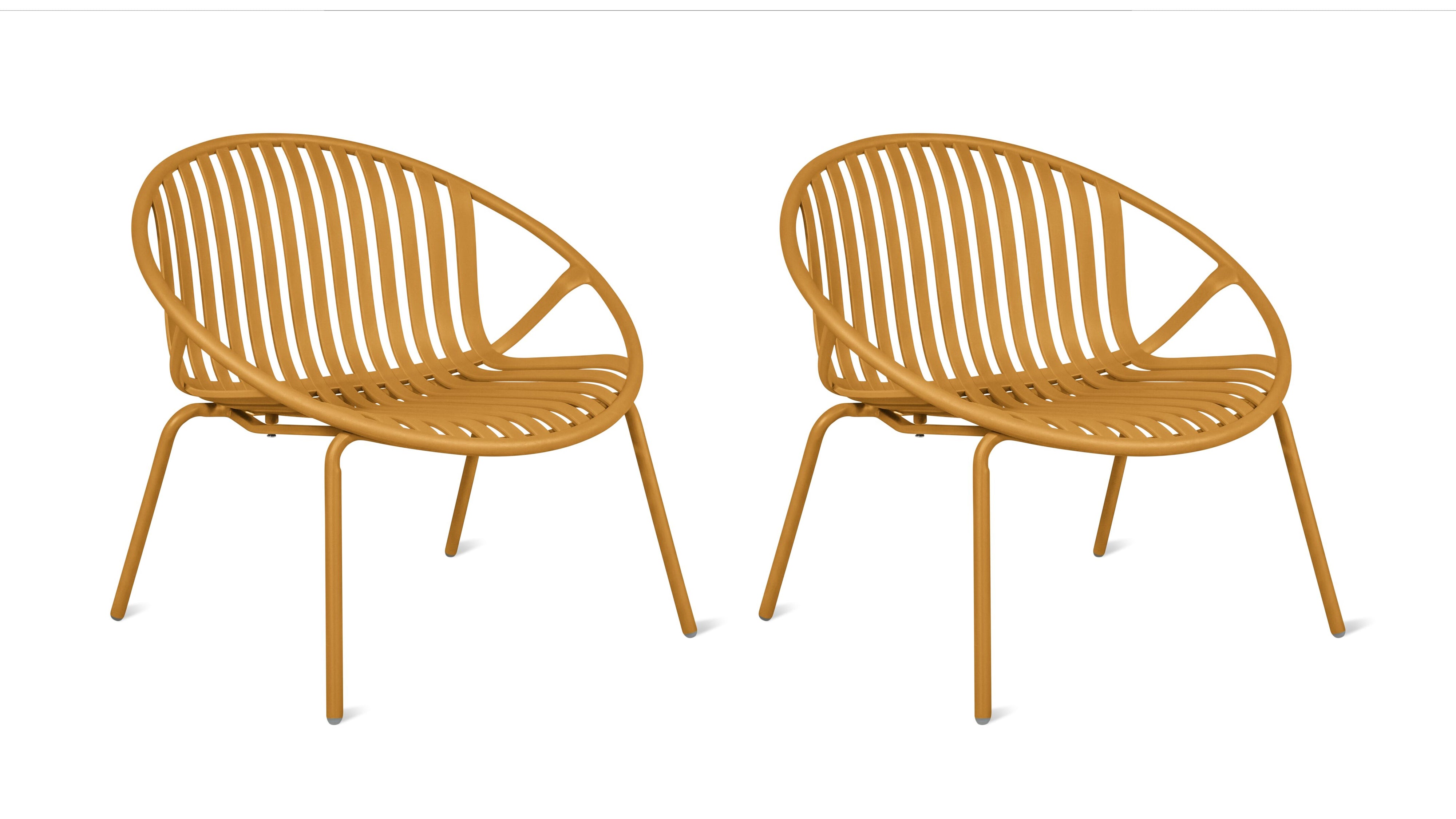 Golden Hour Outdoor Lounge Chair (Set of Two), Lemon