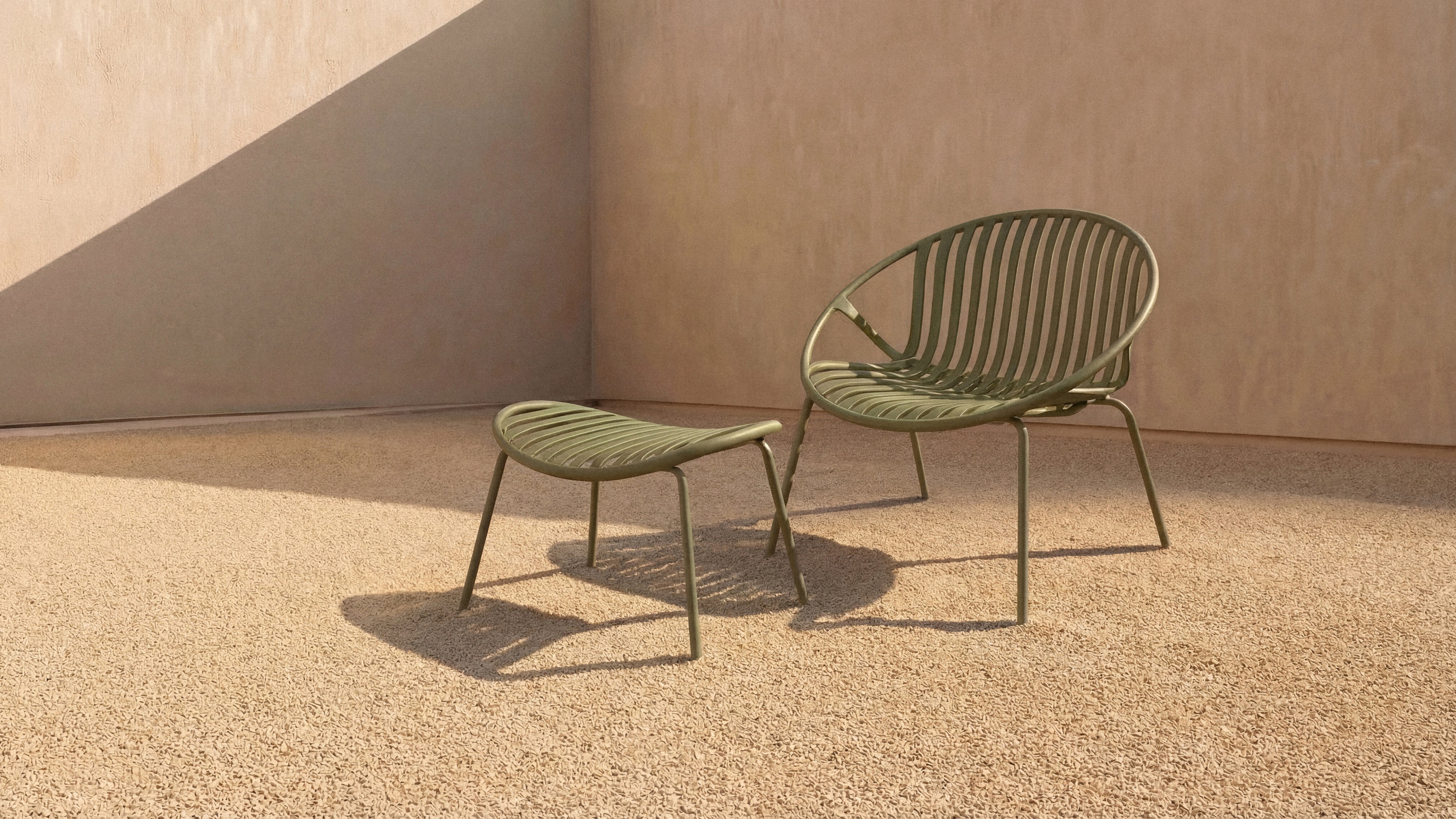 Golden Hour Outdoor Lounge Chair (Set of Two), Matcha