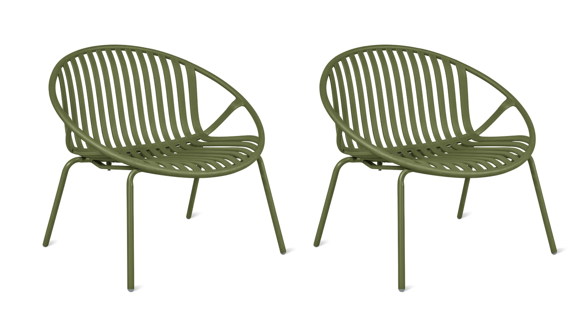 Golden Hour Outdoor Lounge Chair (Set of Two), Matcha