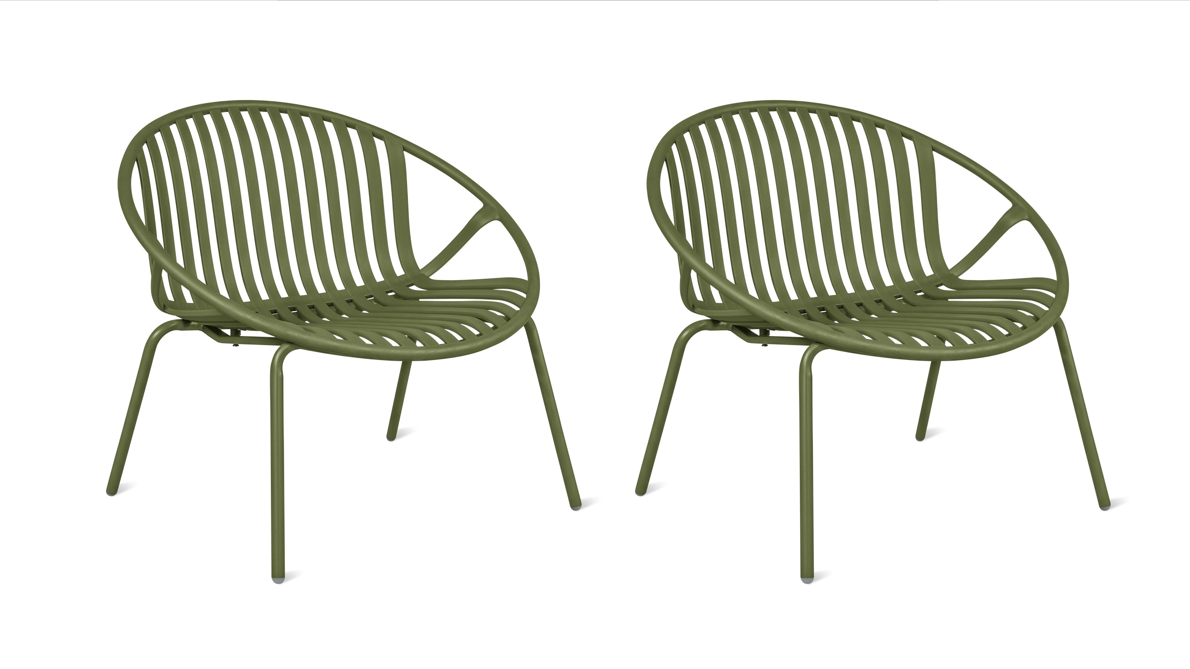 Golden Hour Outdoor Lounge Chair (Set of Two), Matcha