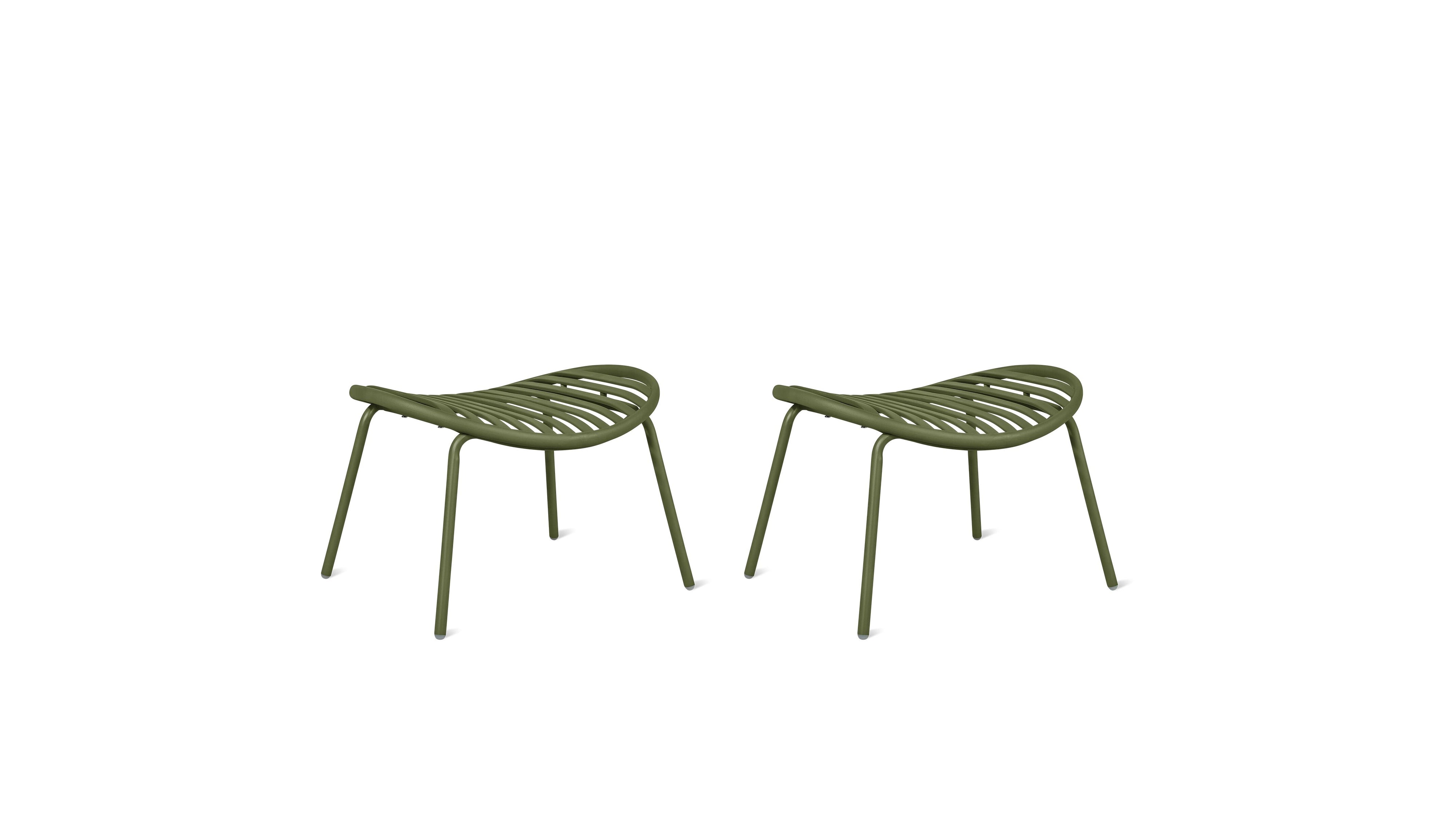 Golden Hour Outdoor Ottoman (Set of Two), Matcha
