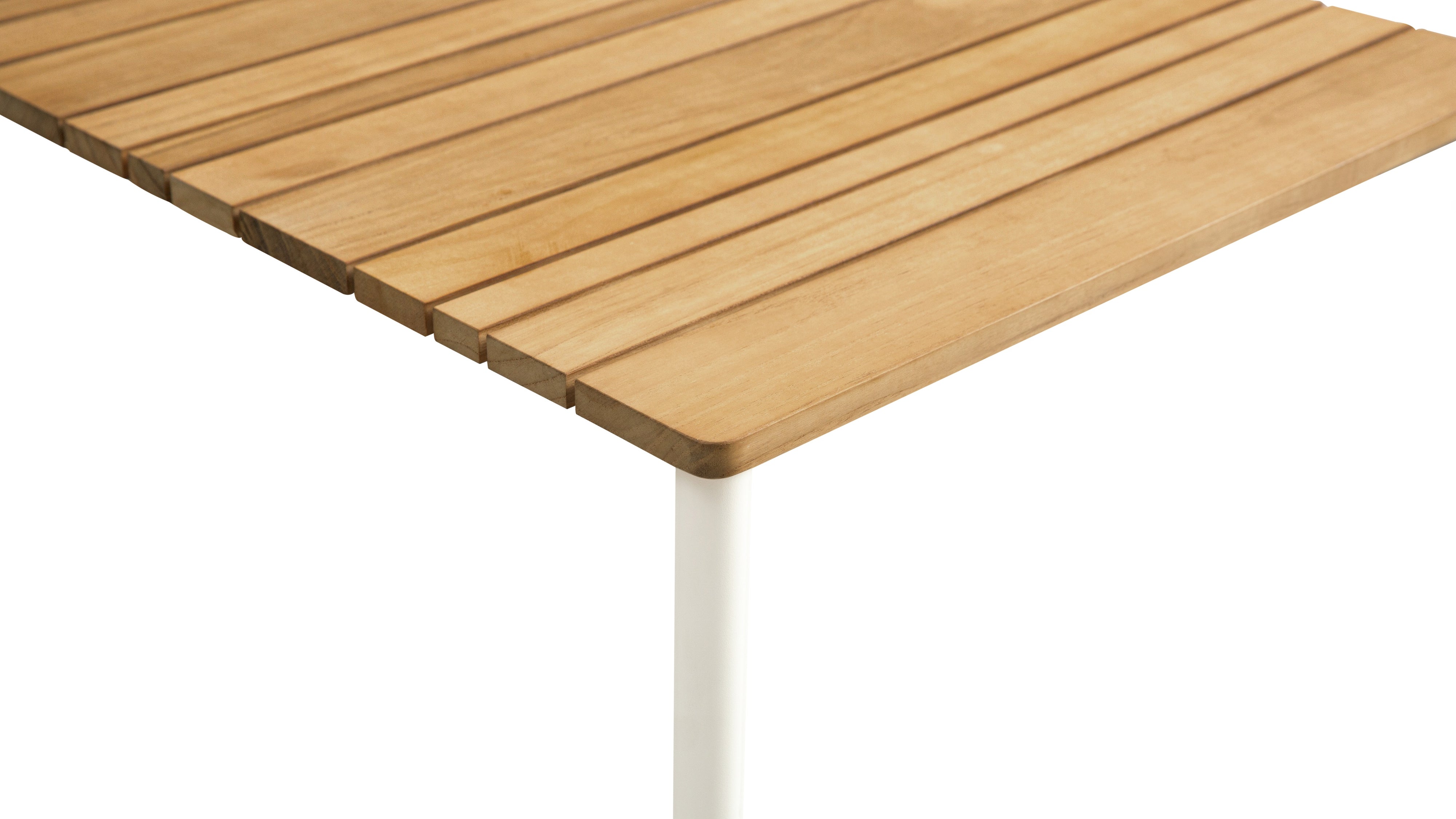 Sweet Escape Outdoor Coffee Table, Ivory/Teak
