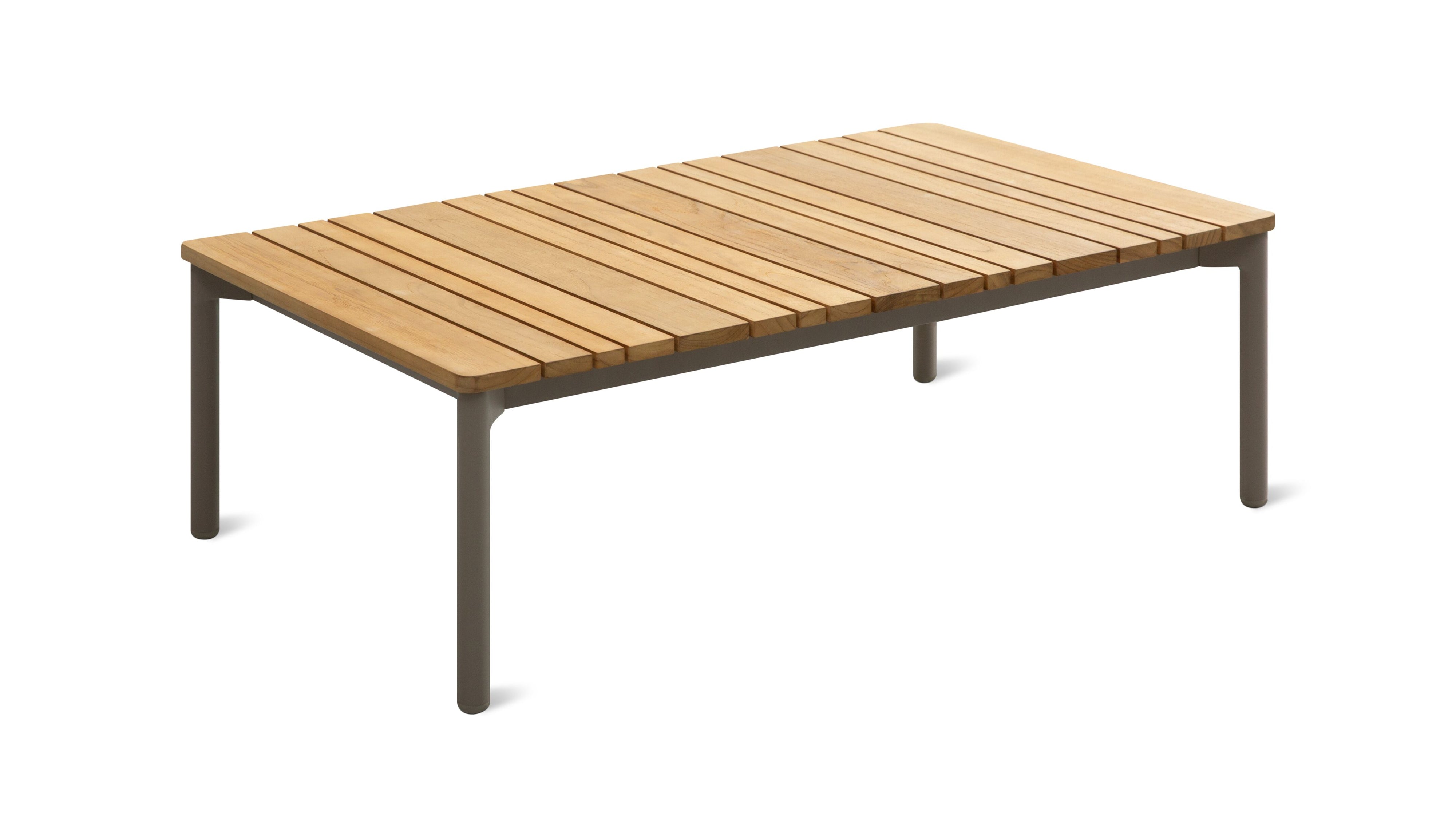 Sweet Escape Outdoor Coffee Table, Grey/Teak