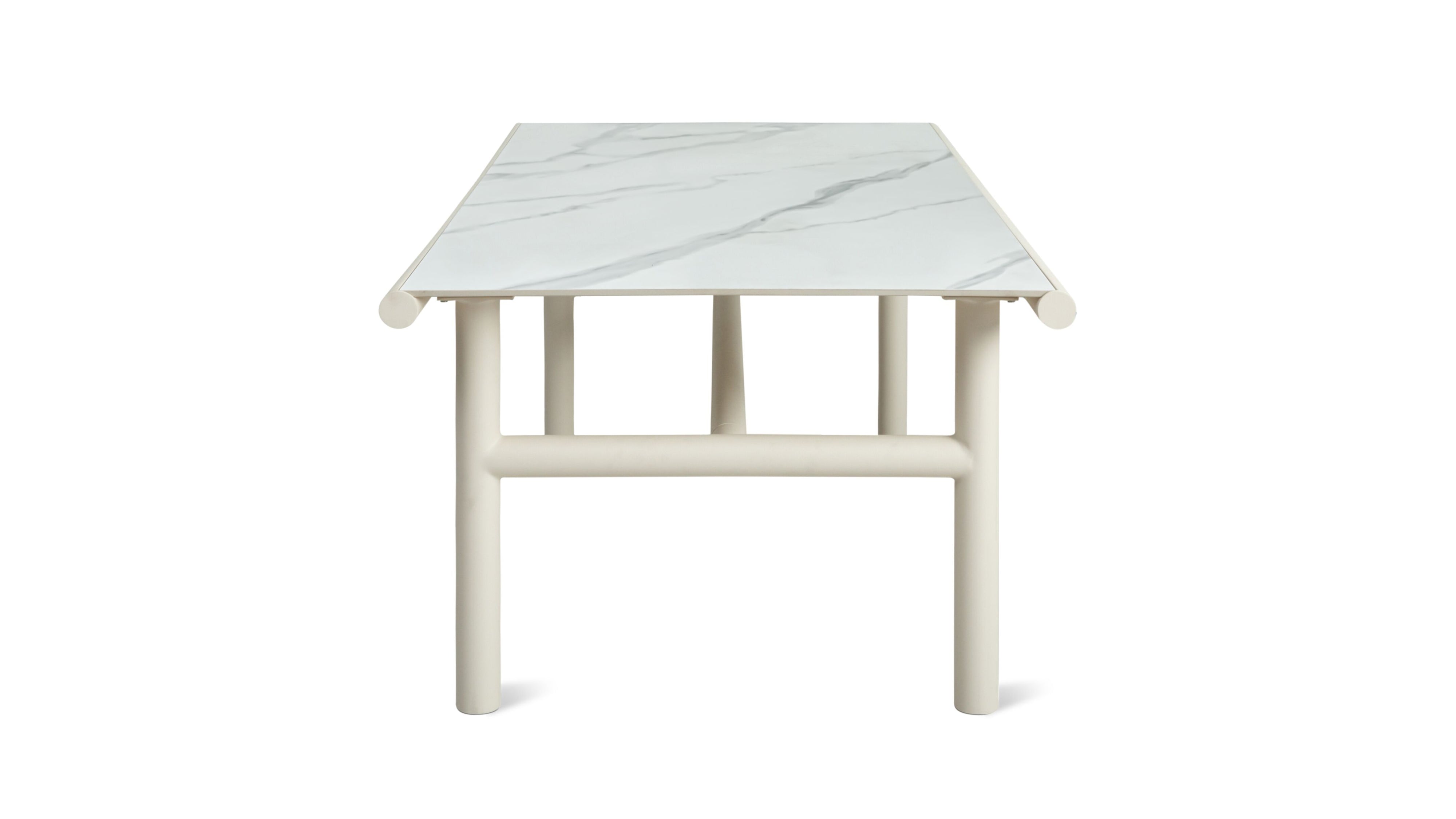 Long Weekend Outdoor Dining Table, Ivory