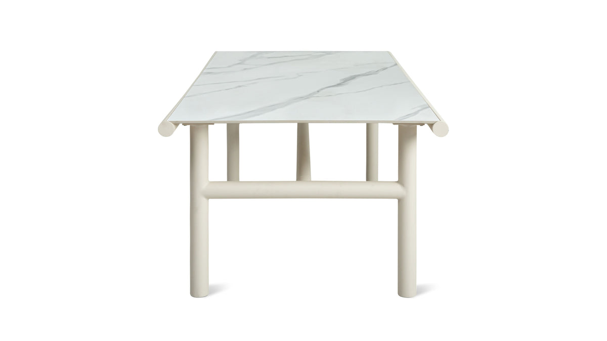 Long Weekend Outdoor Dining Table, Ivory - Sundays Company