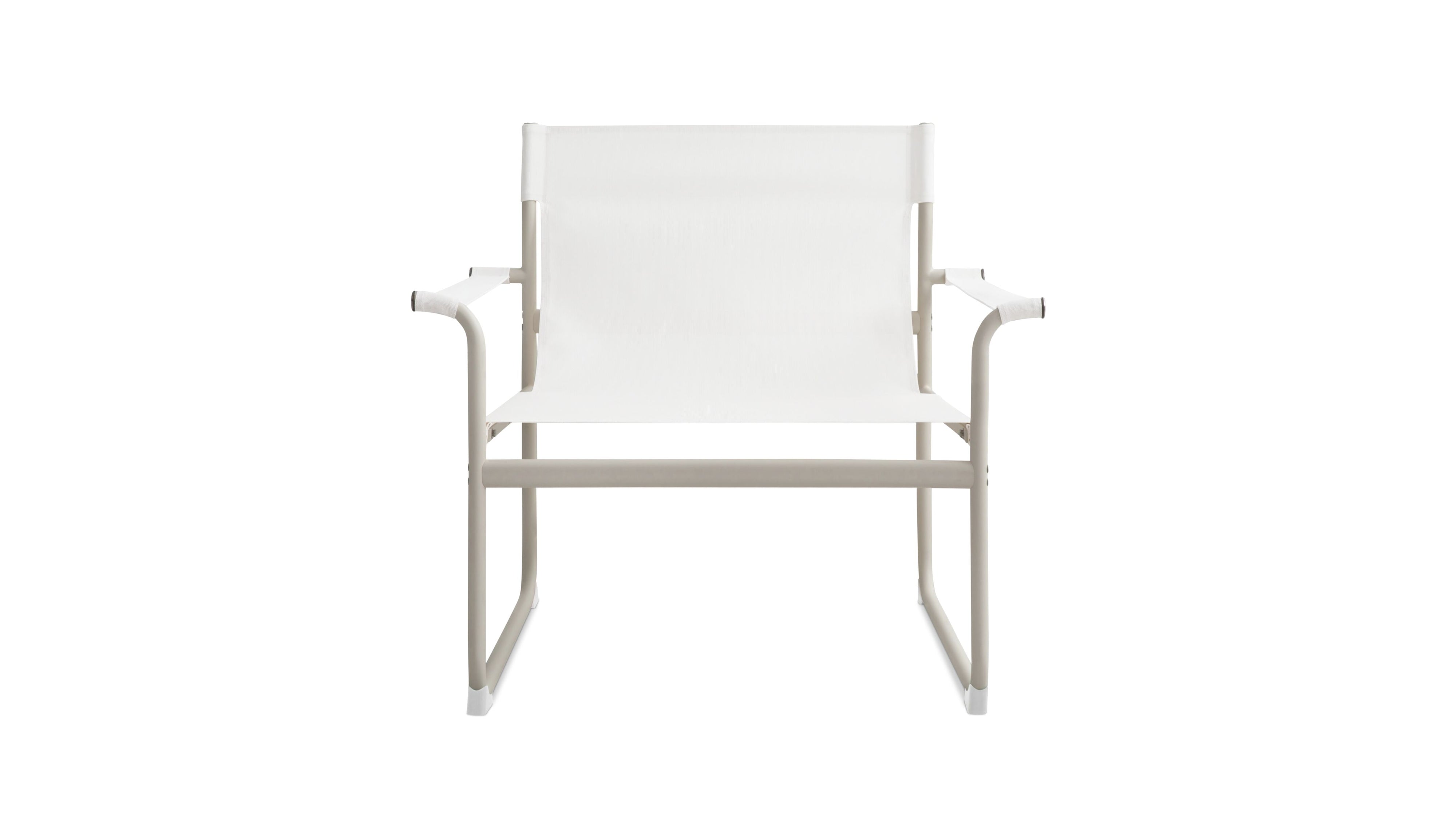 Poolside Outdoor Lounge Chair, Ivory