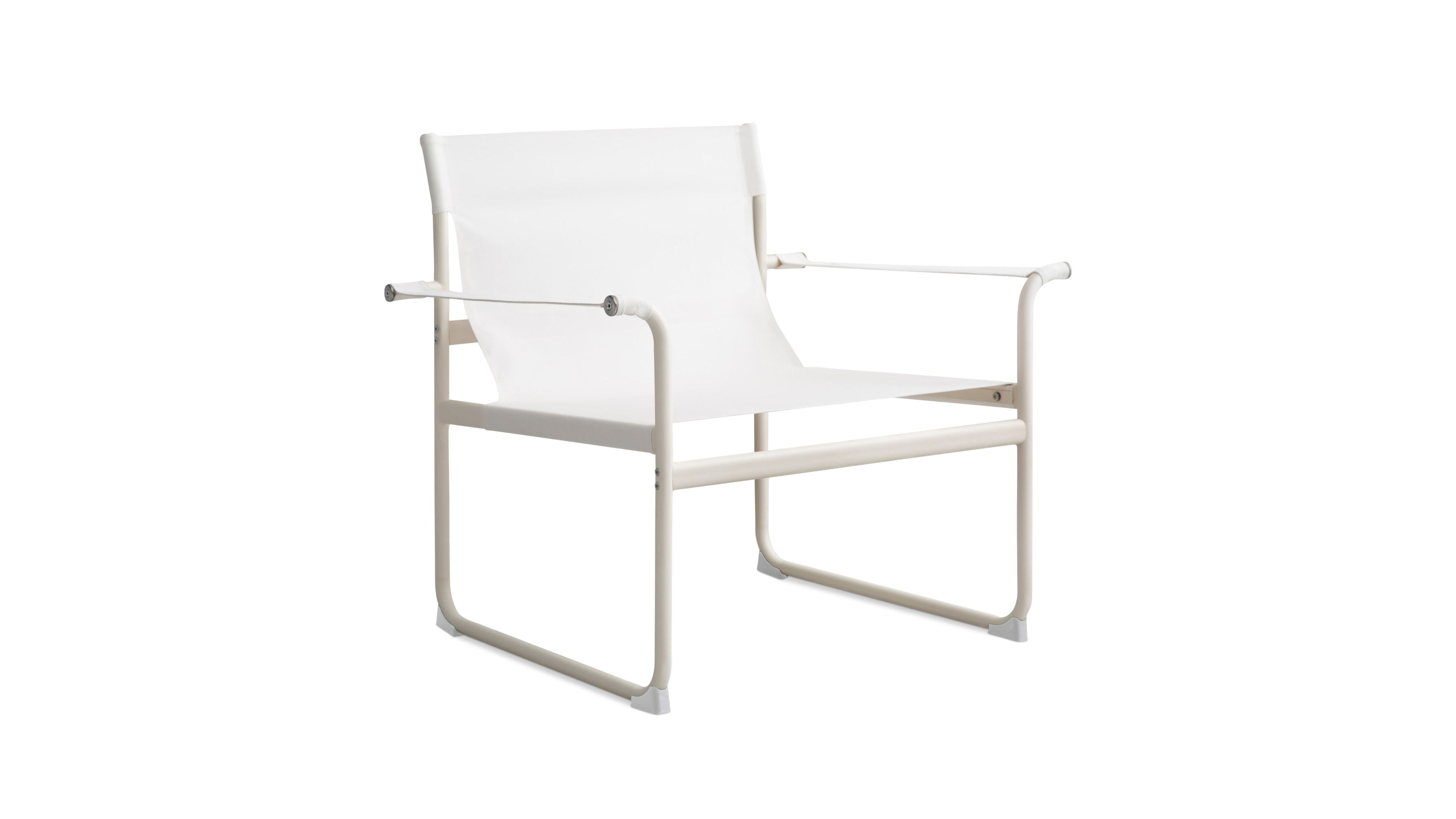 Poolside Outdoor Lounge Chair, Ivory