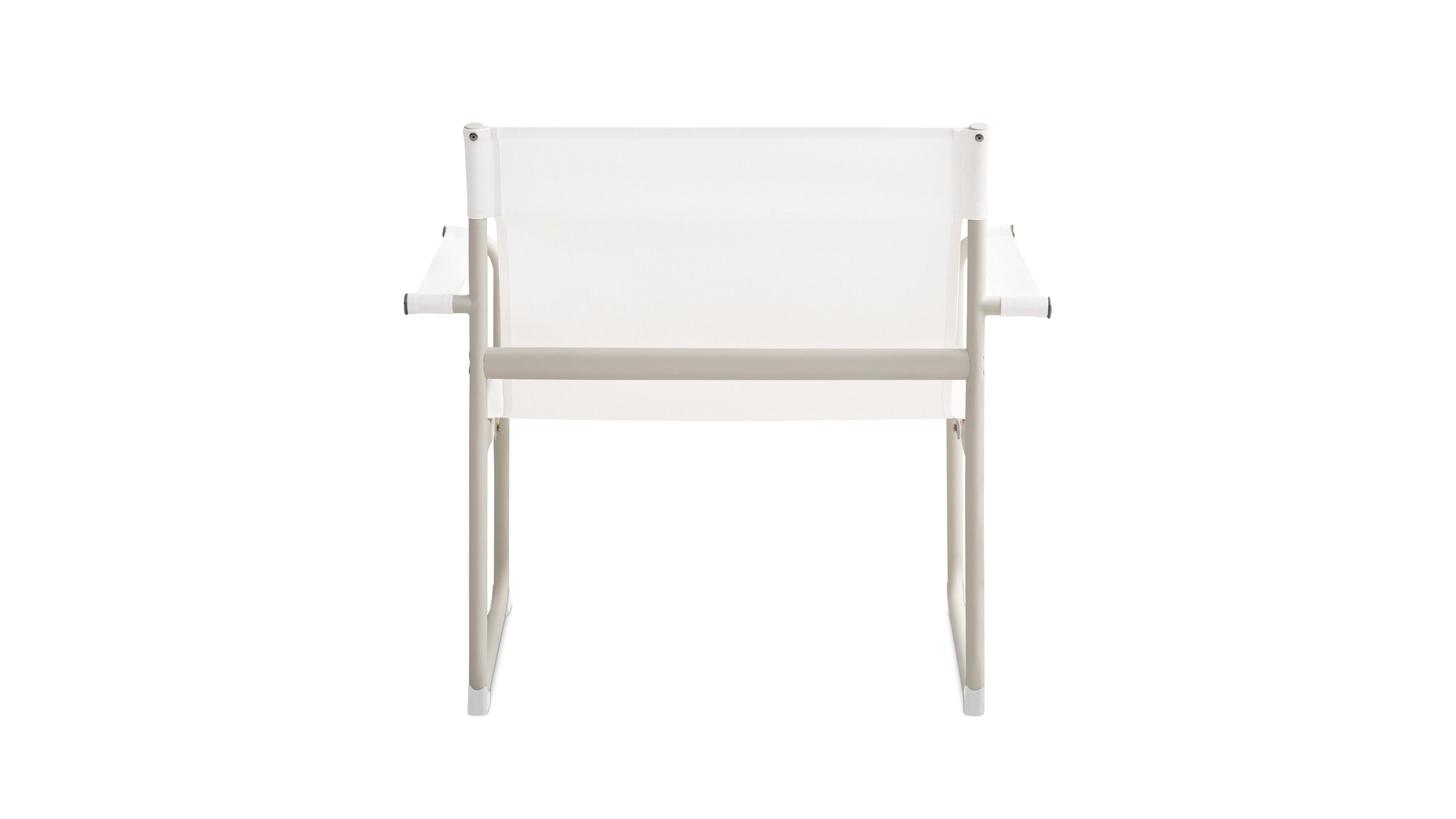 Poolside Outdoor Lounge Chair, Ivory