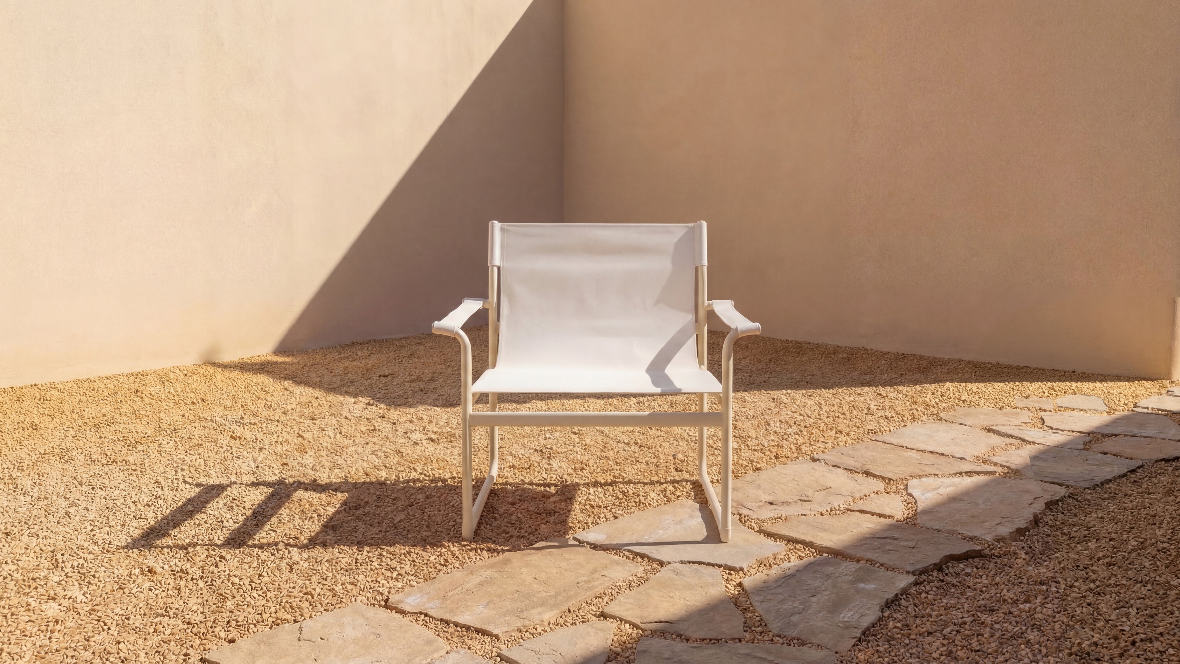 Poolside Outdoor Lounge Chair, Ivory