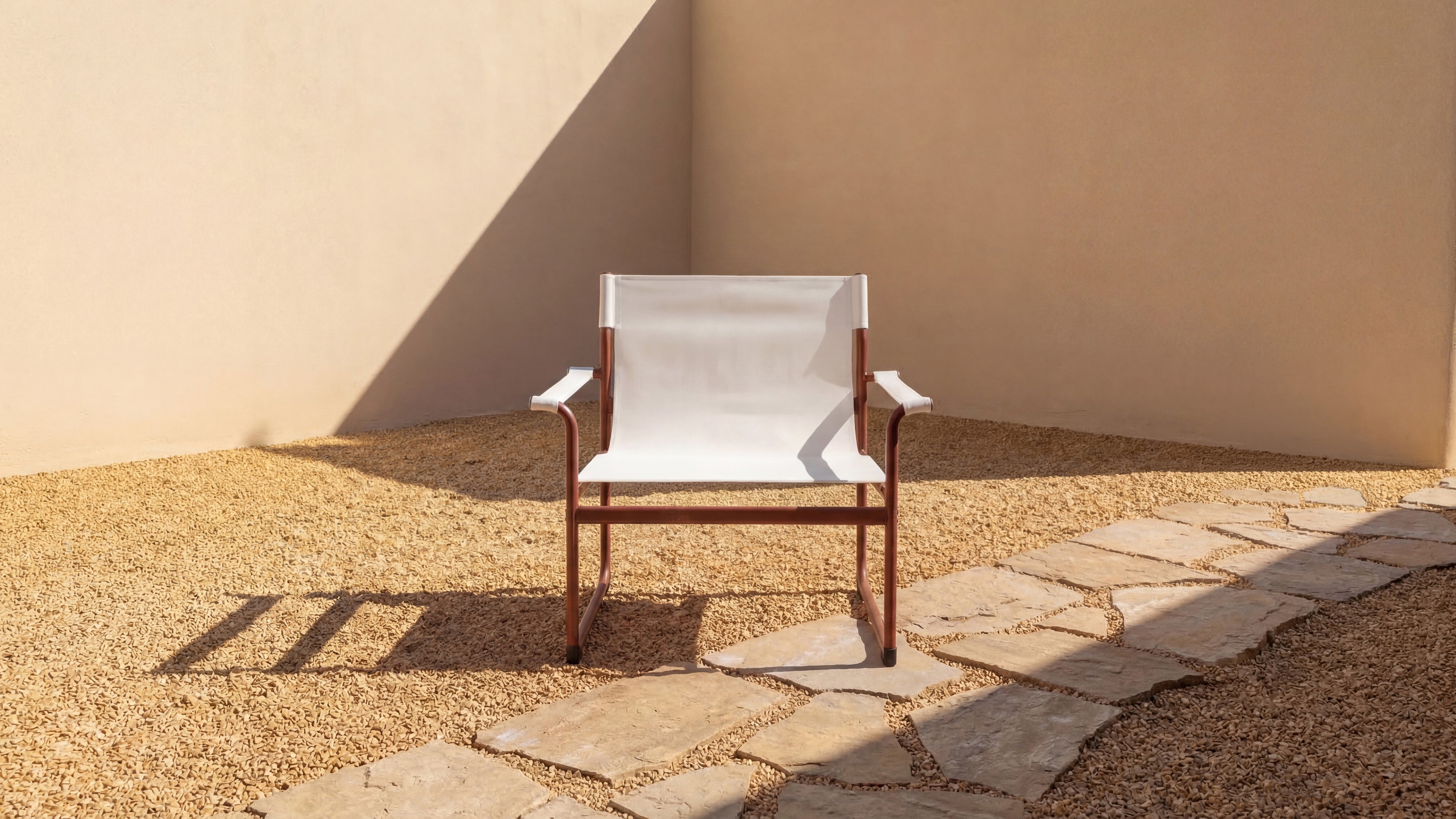 Poolside Outdoor Lounge Chair, Terracotta
