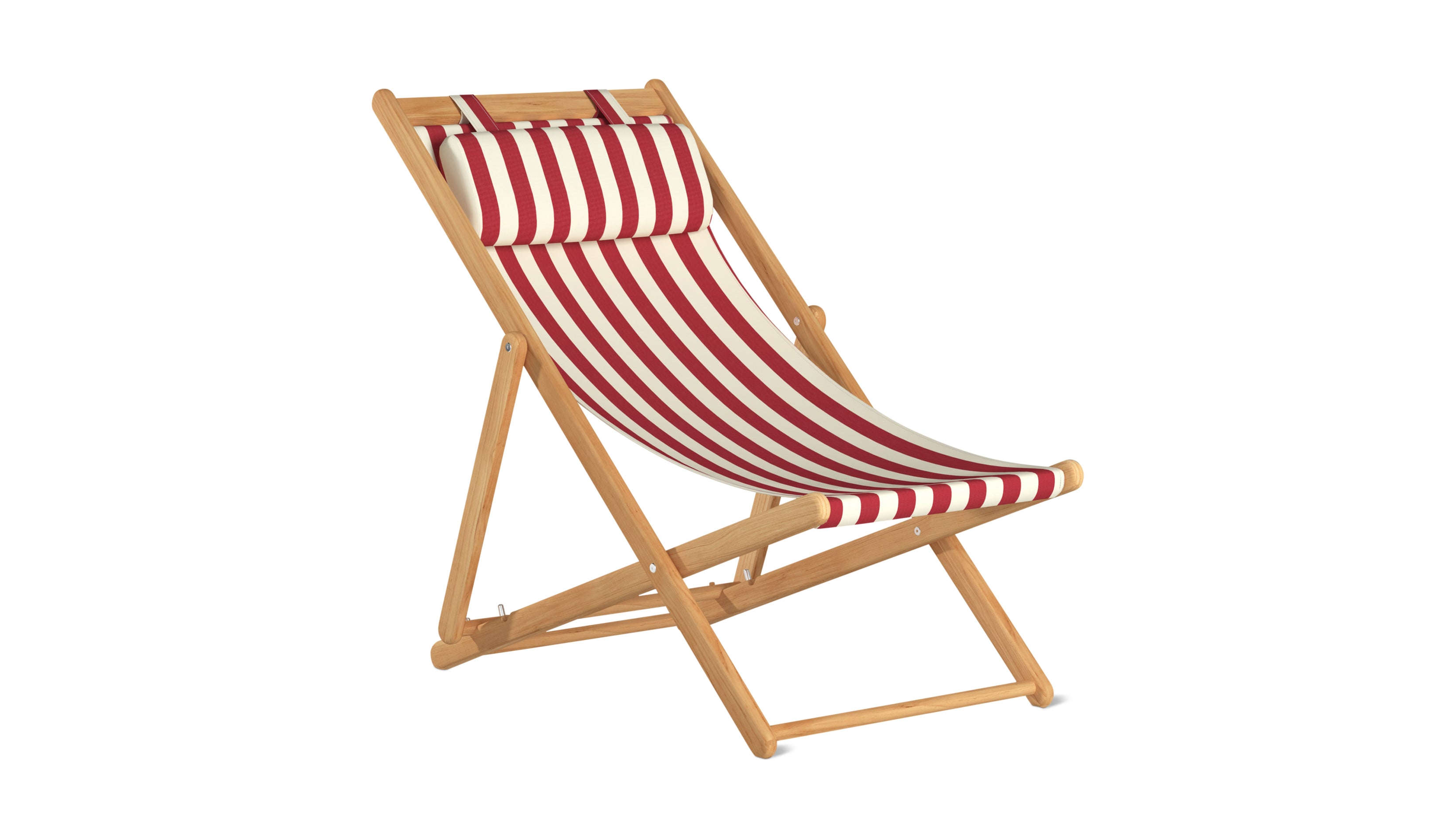 Settle In Outdoor Patio Chair, Large, Scarlet Stripe - Sundays CompanyOUT-YB-002-110