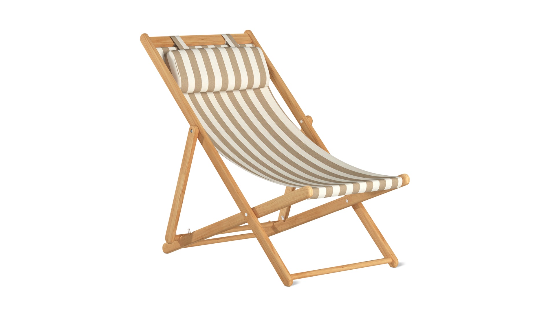 Settle In Outdoor Patio Chair, Large, Tan Stripe_image