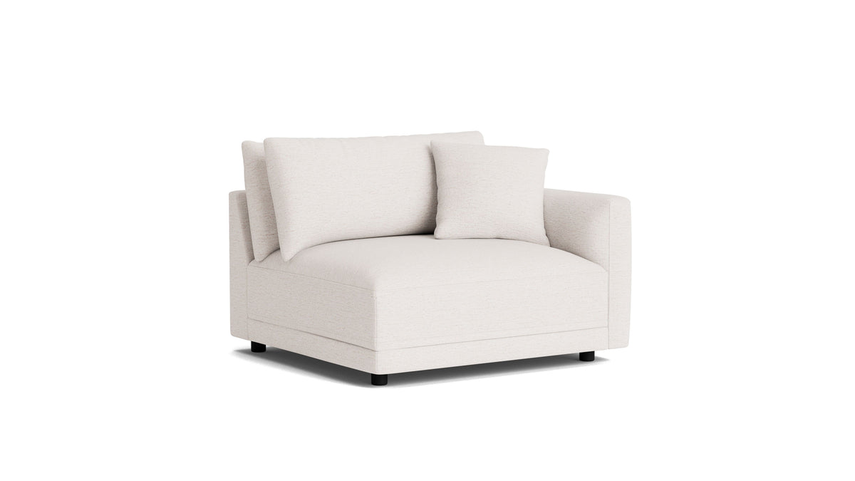 Soft Spot Right Arm Corner Chair, Nomad Snow — alternate view