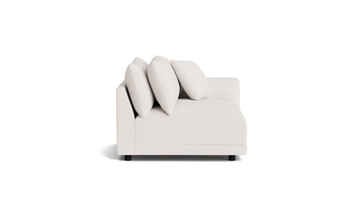 Soft Spot Right Arm Corner Chair, Nomad Snow — alternate view