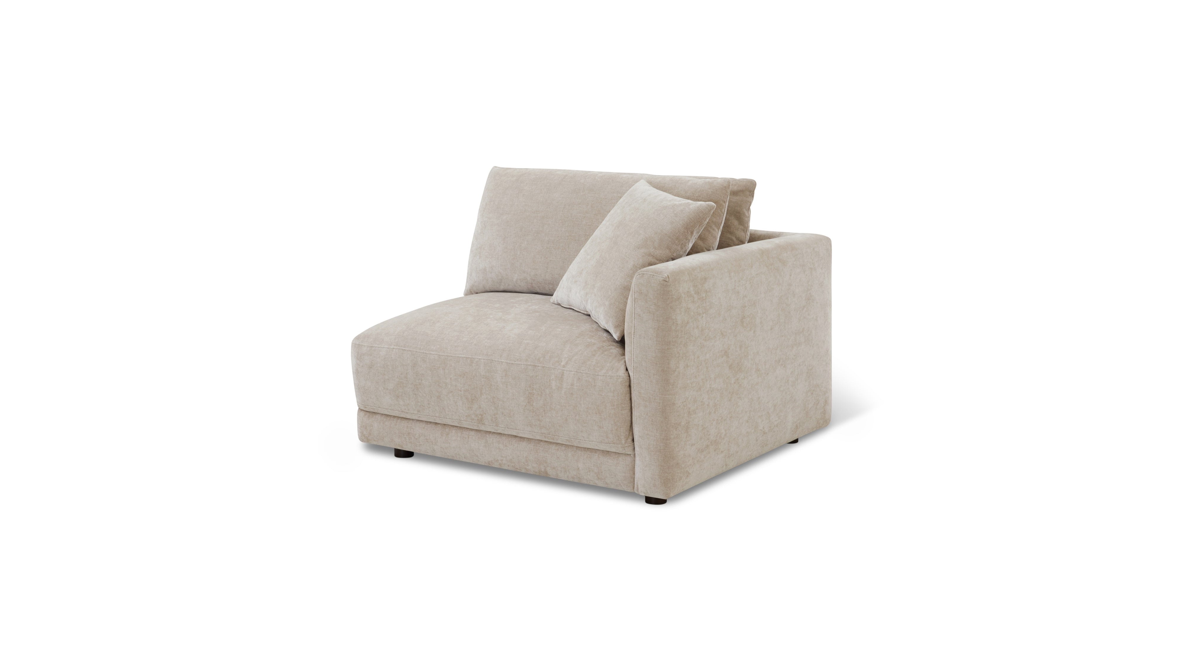 Soft Spot Right Arm Corner Chair, Cashew