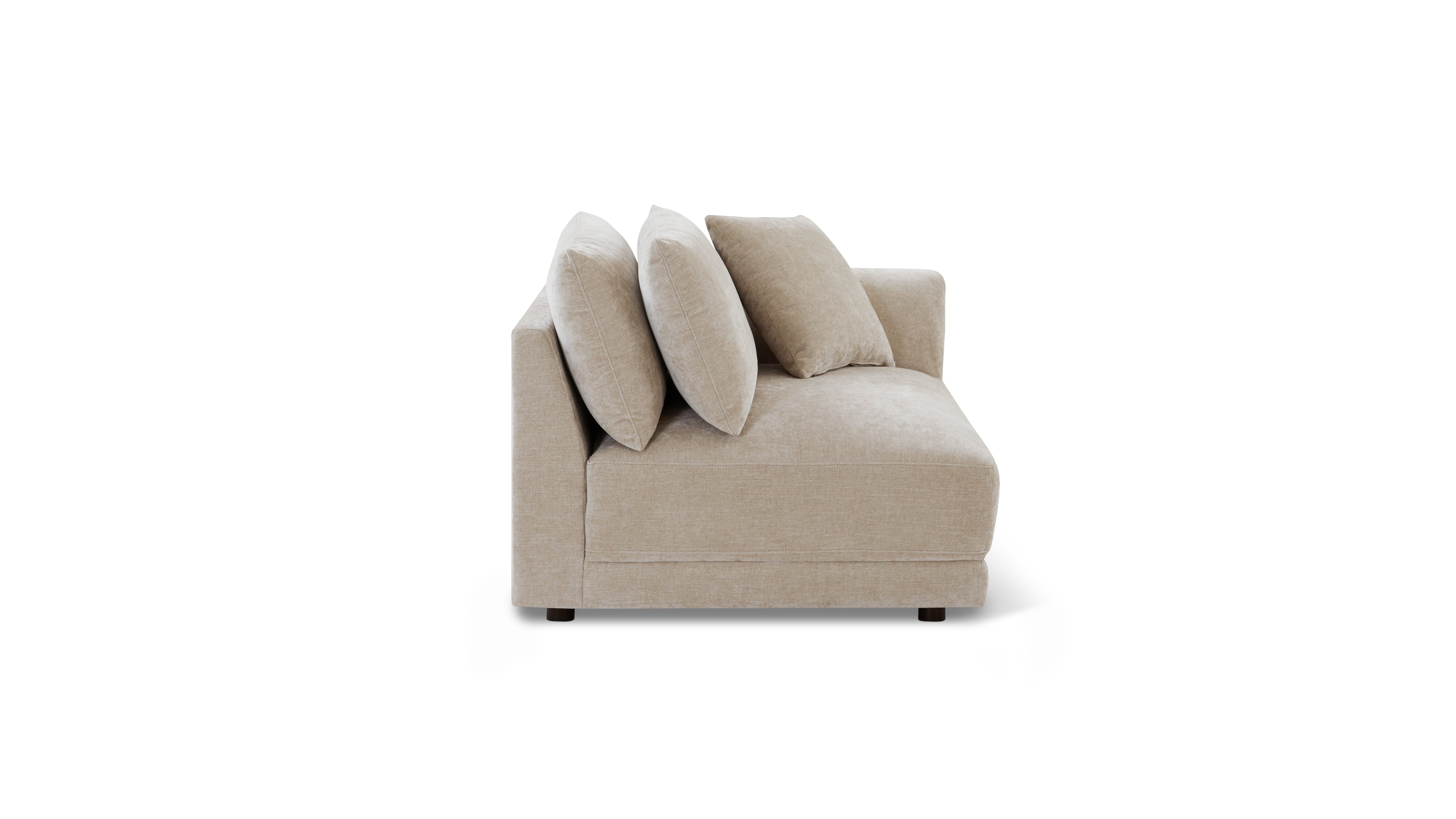Soft Spot Right Arm Corner Chair, Cashew