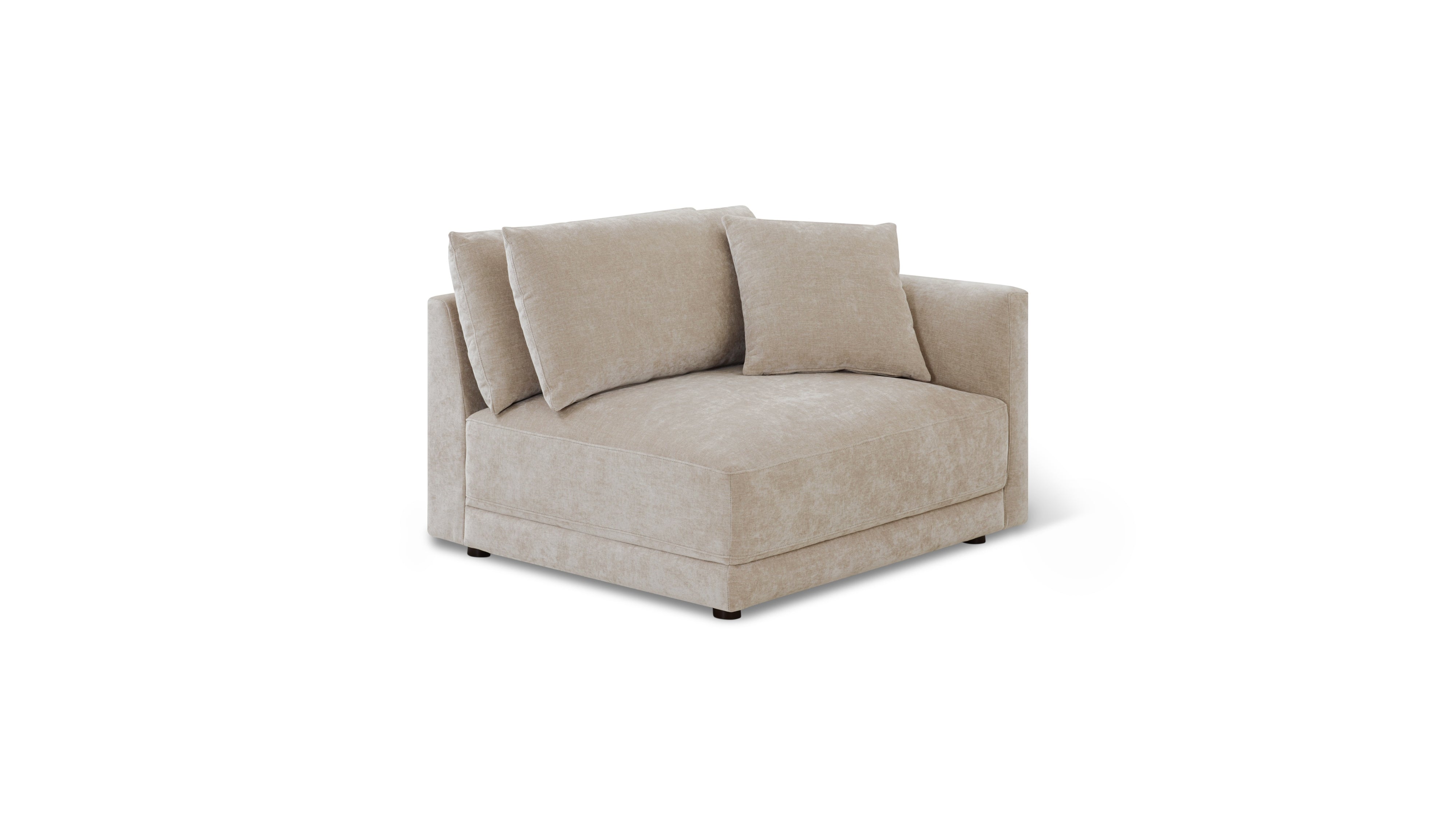 Soft Spot Right Arm Corner Chair, Cashew