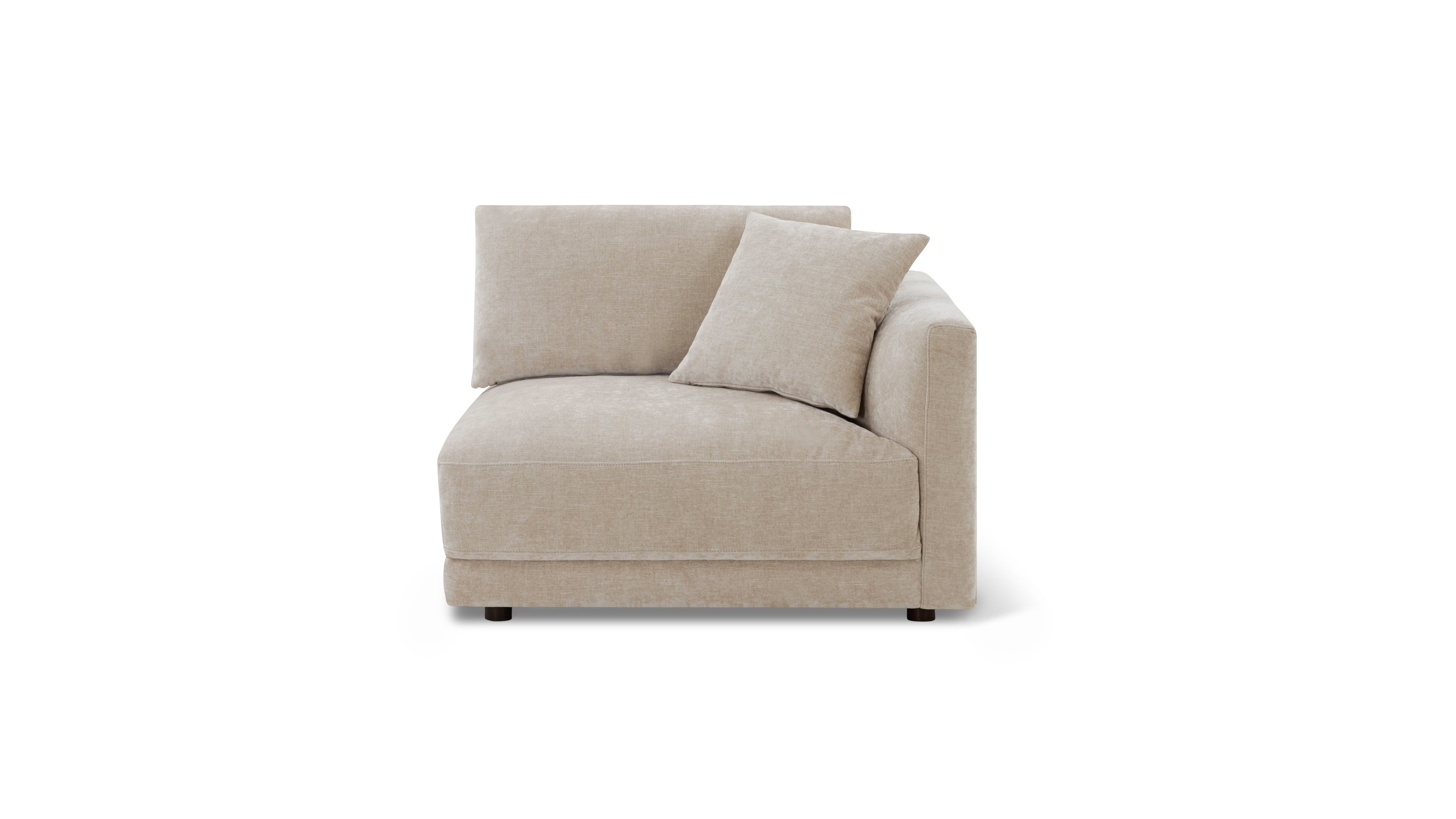 Soft Spot Right Arm Corner Chair, Cashew