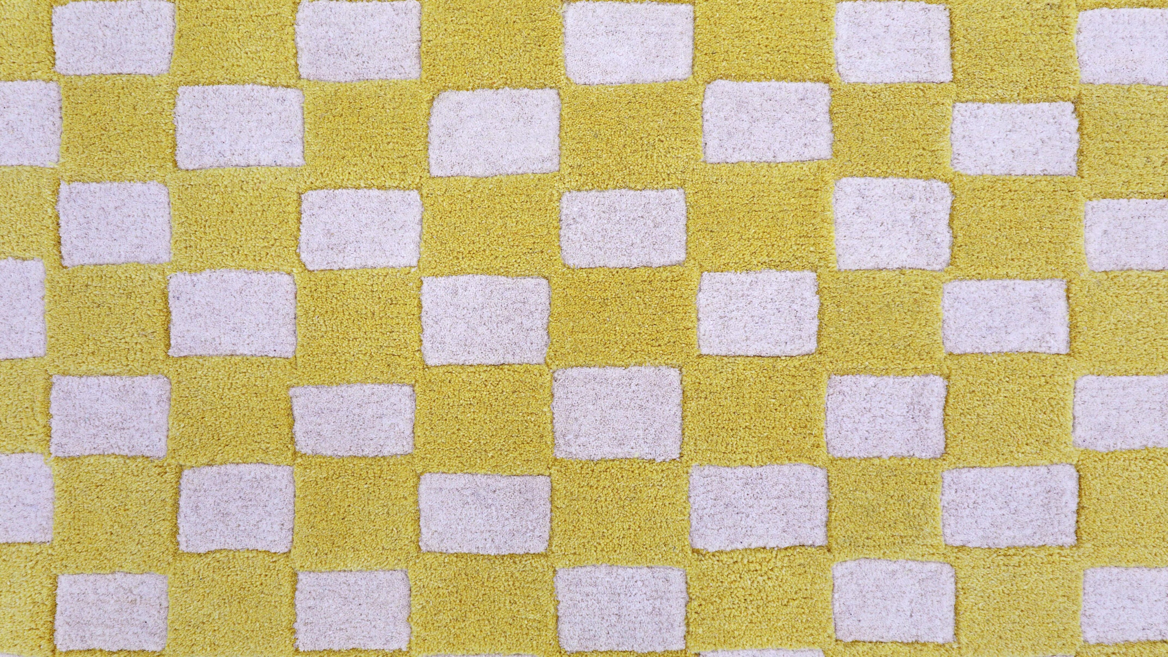Checkers Rug x Scott Sueme, 8x10, Sunshine