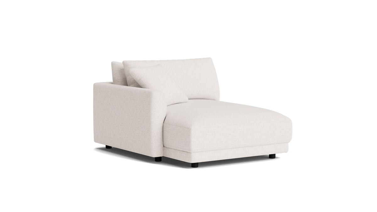 Soft Spot Left Arm Chaise, Nomad Snow — alternate view