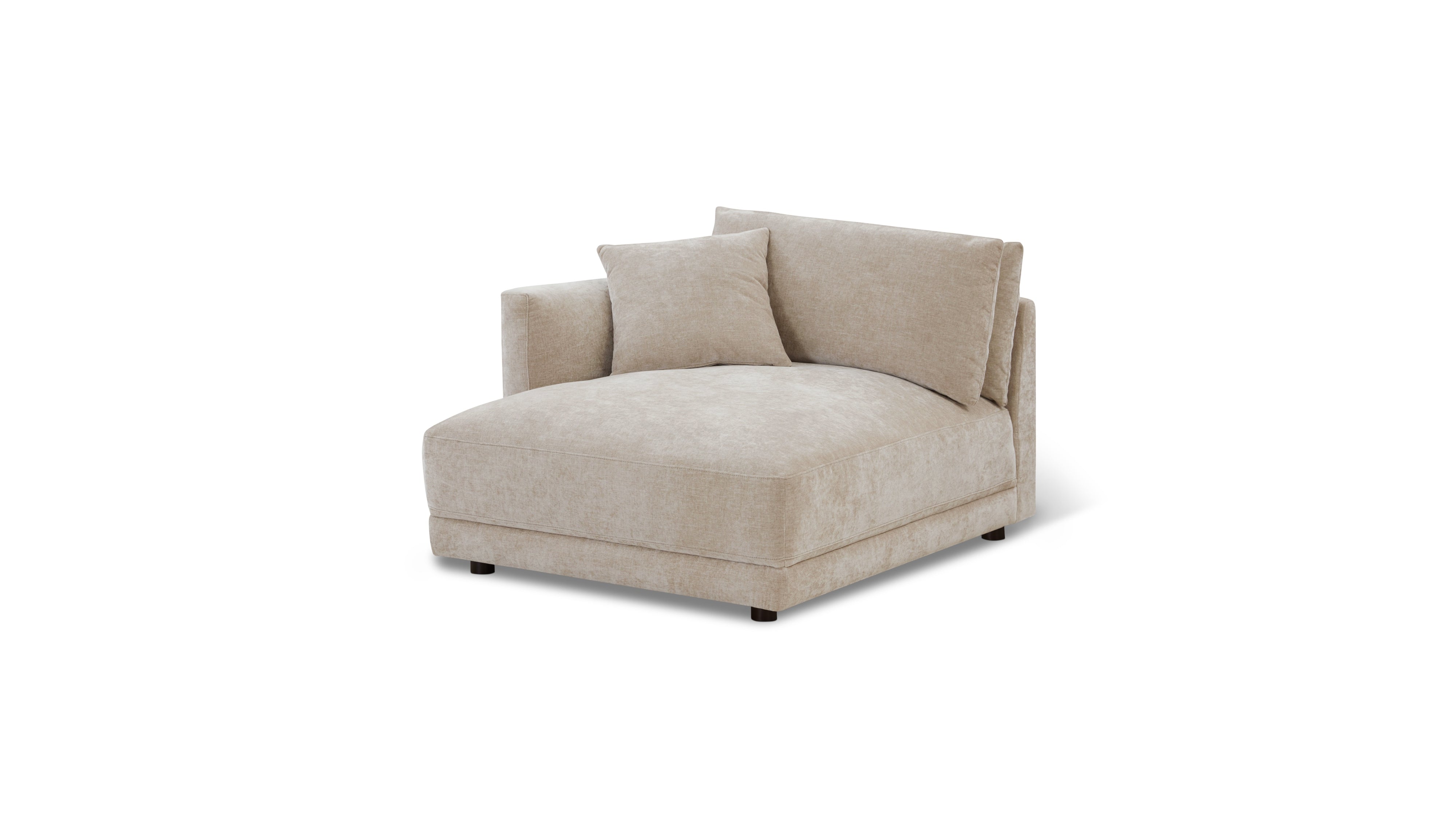Soft Spot Left Arm Chaise, Cashew