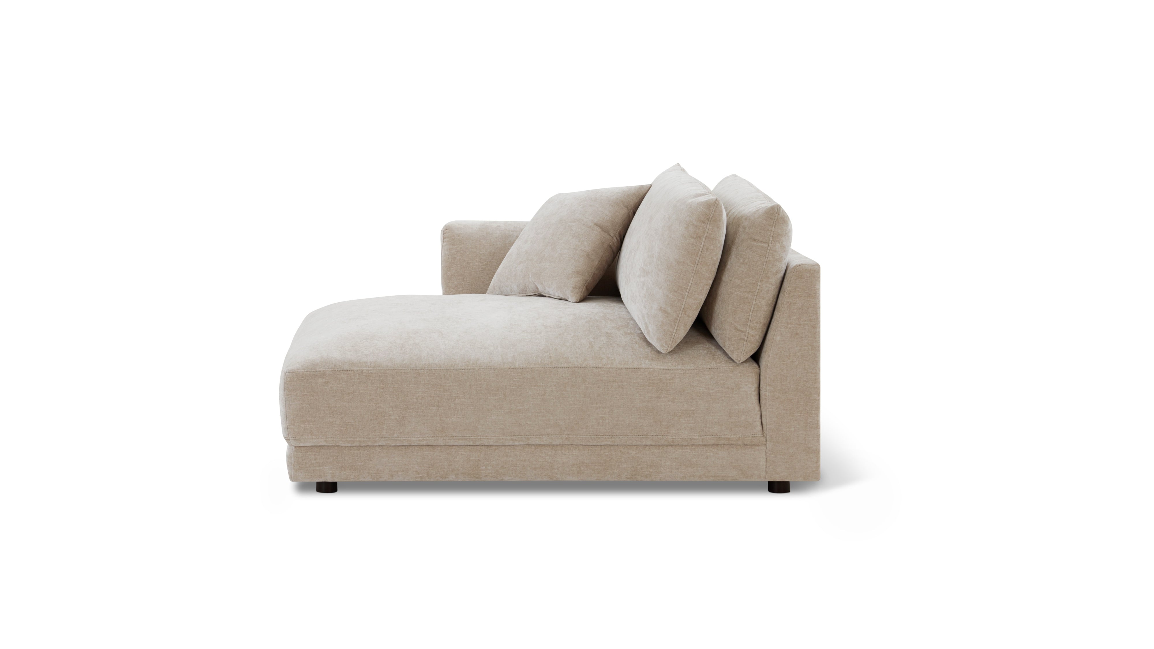 Soft Spot Left Arm Chaise, Cashew