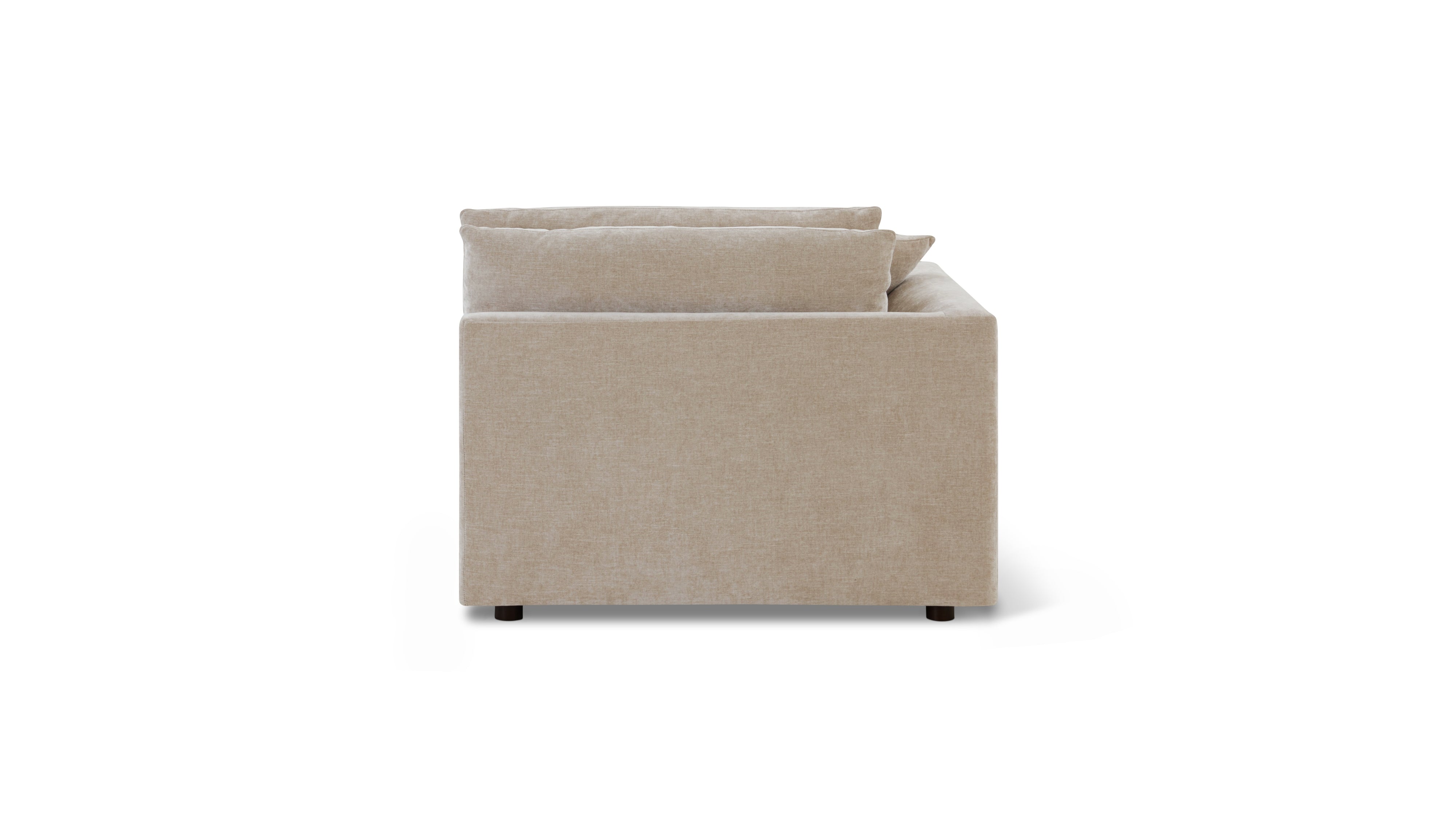 Soft Spot Left Arm Chaise, Cashew