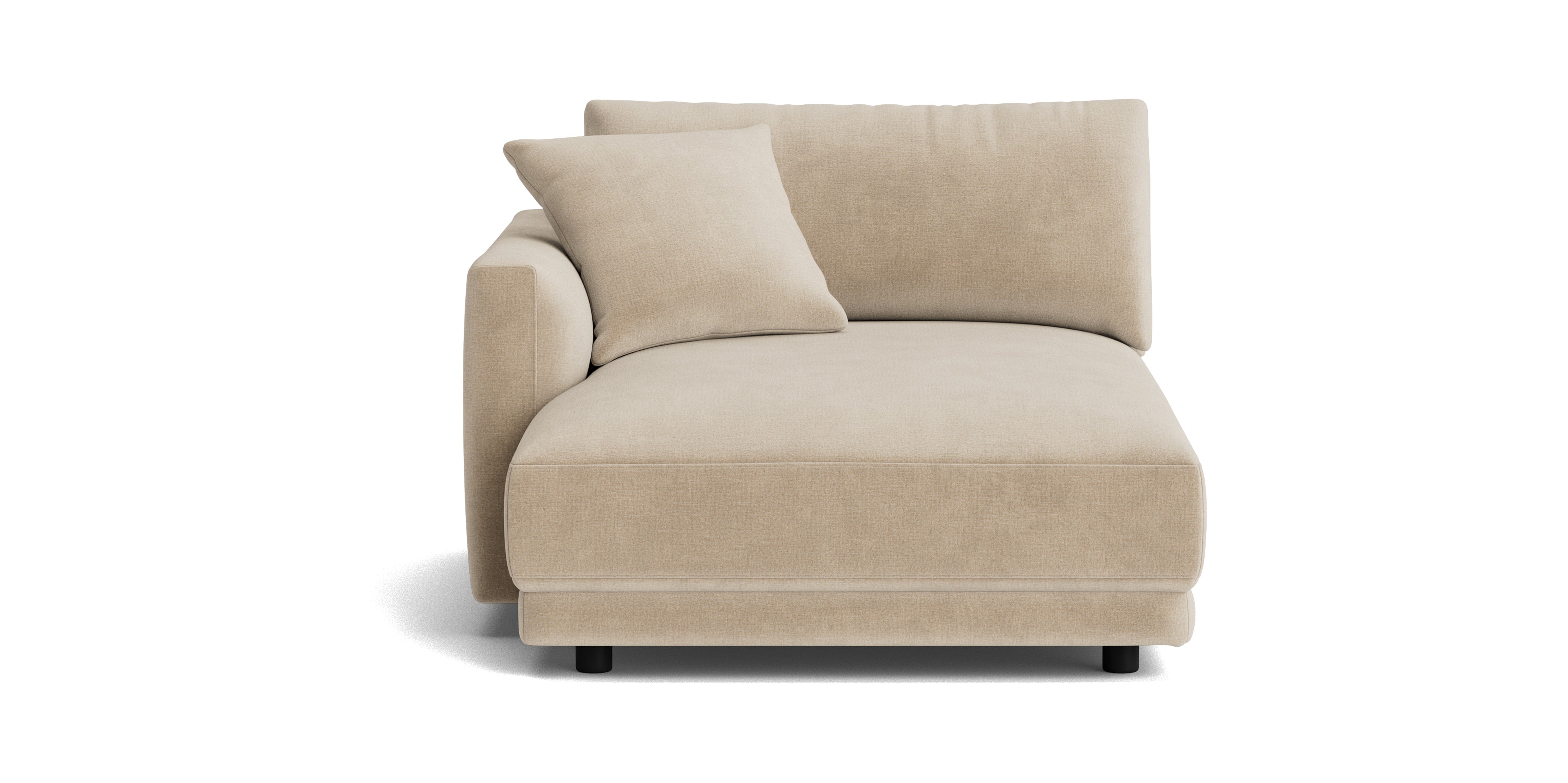 Soft Spot Left Arm Chaise, Cashew