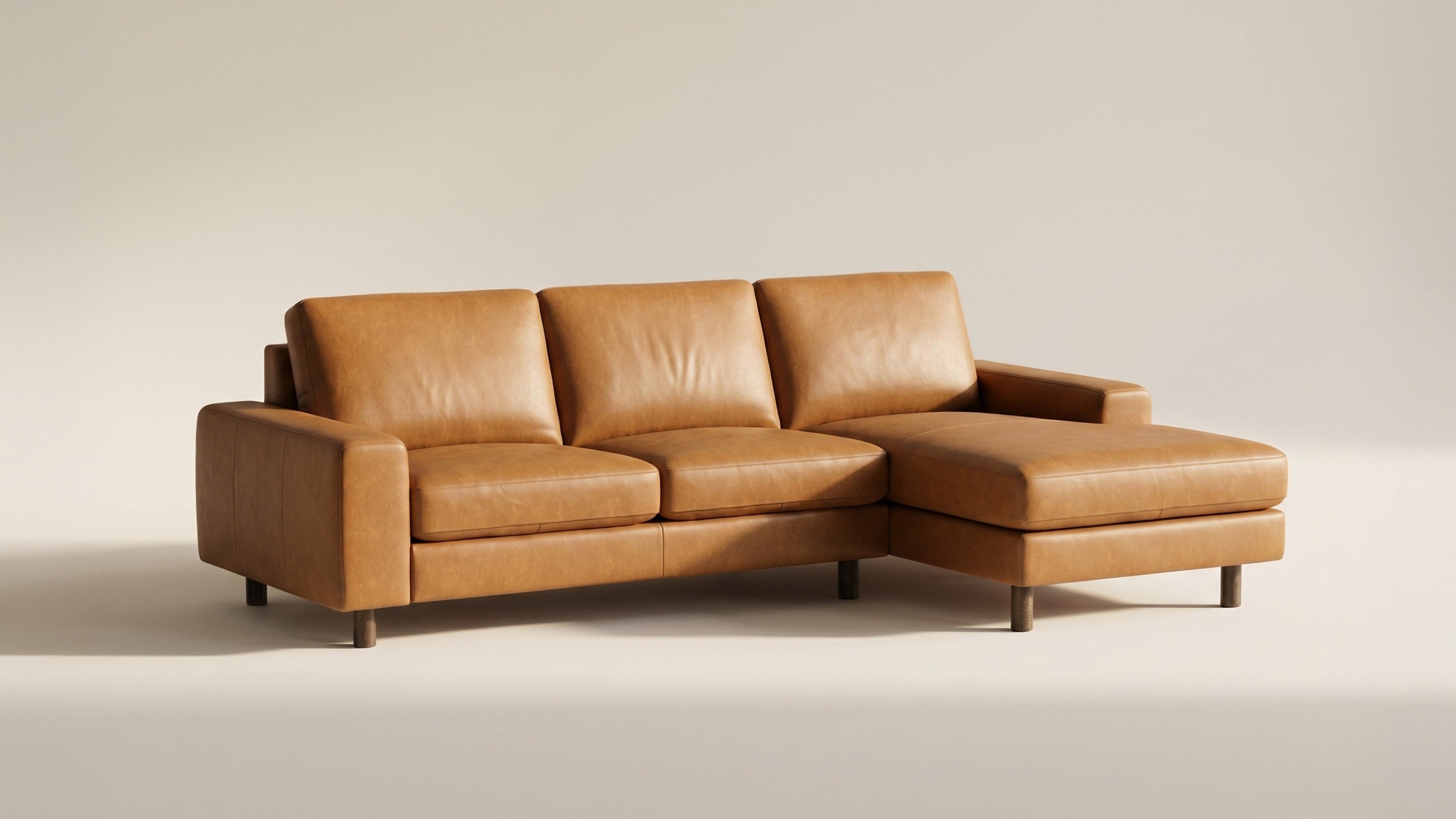 Right At Home Sectional, Right, Golden Tan