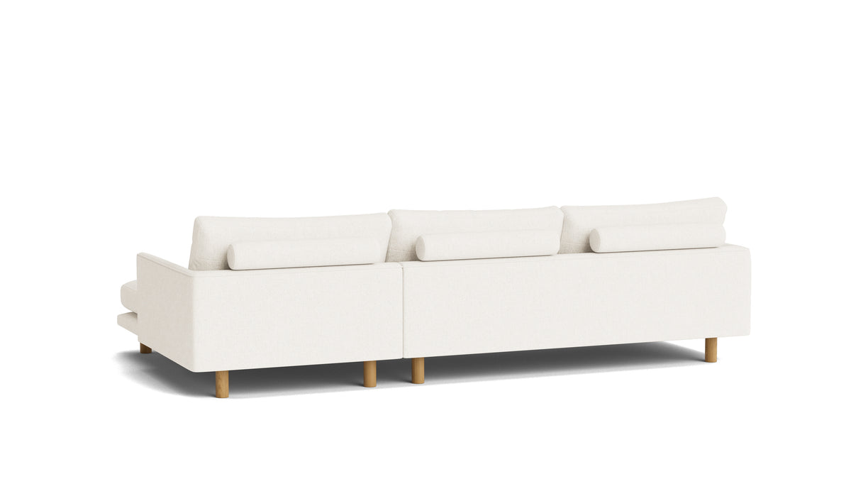 Just Right Sectional, Right, Turtledove — alternate view