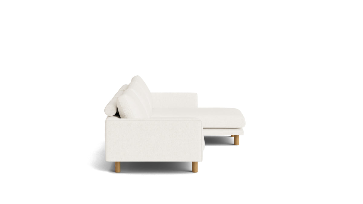 Just Right Sectional, Right, Turtledove — alternate view