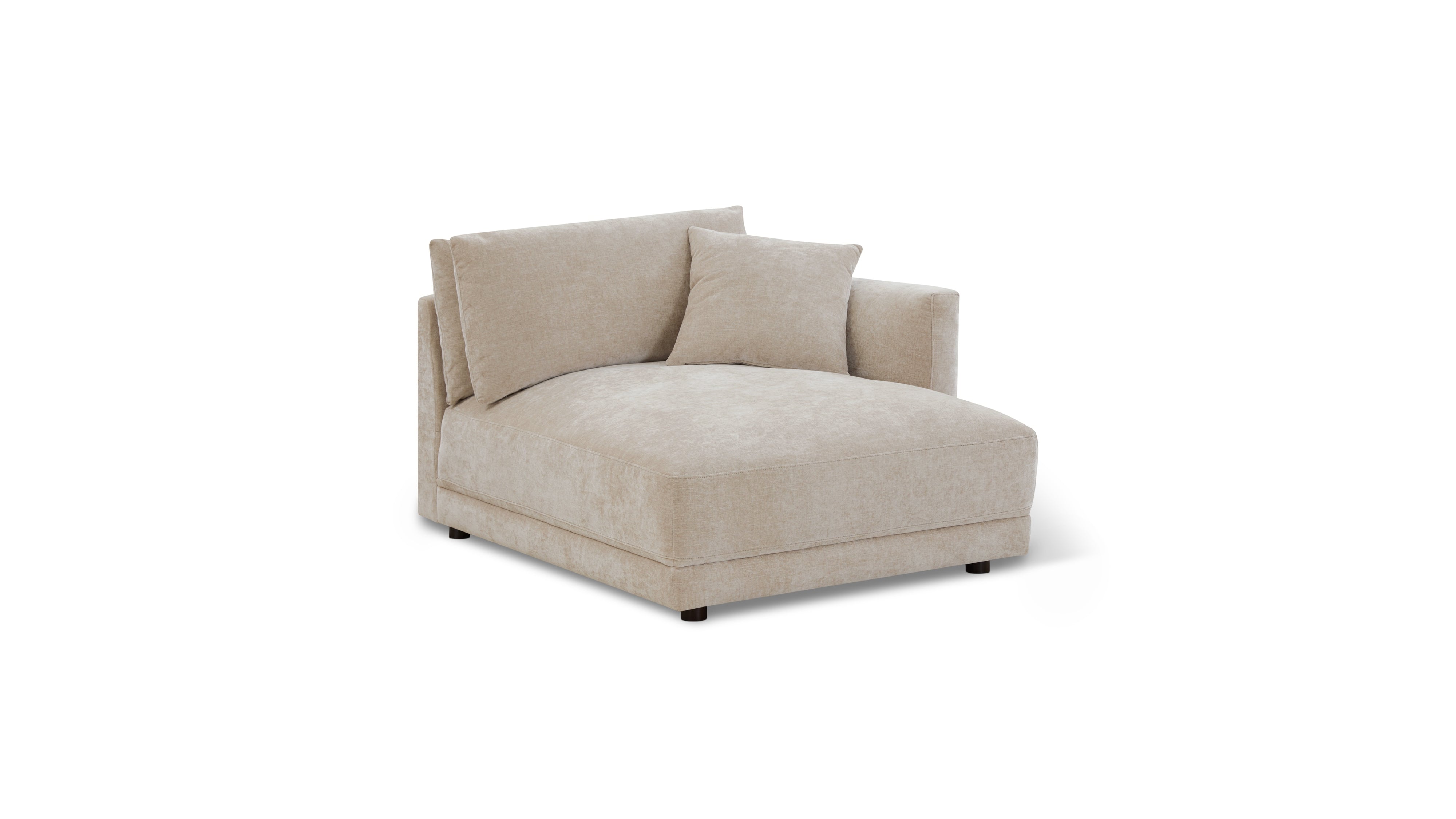 Soft Spot Right Arm Chaise, Cashew