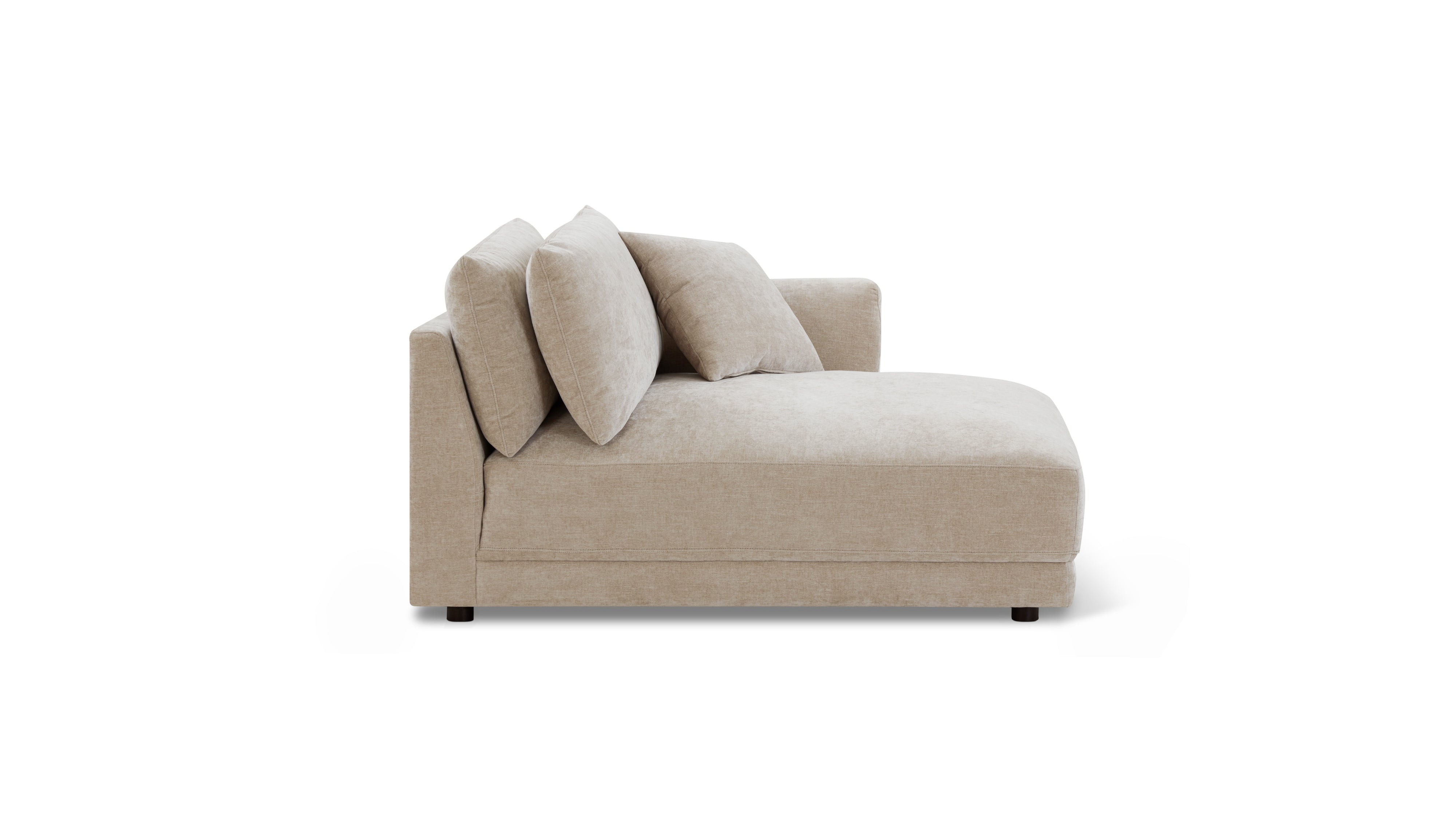 Soft Spot Right Arm Chaise, Cashew