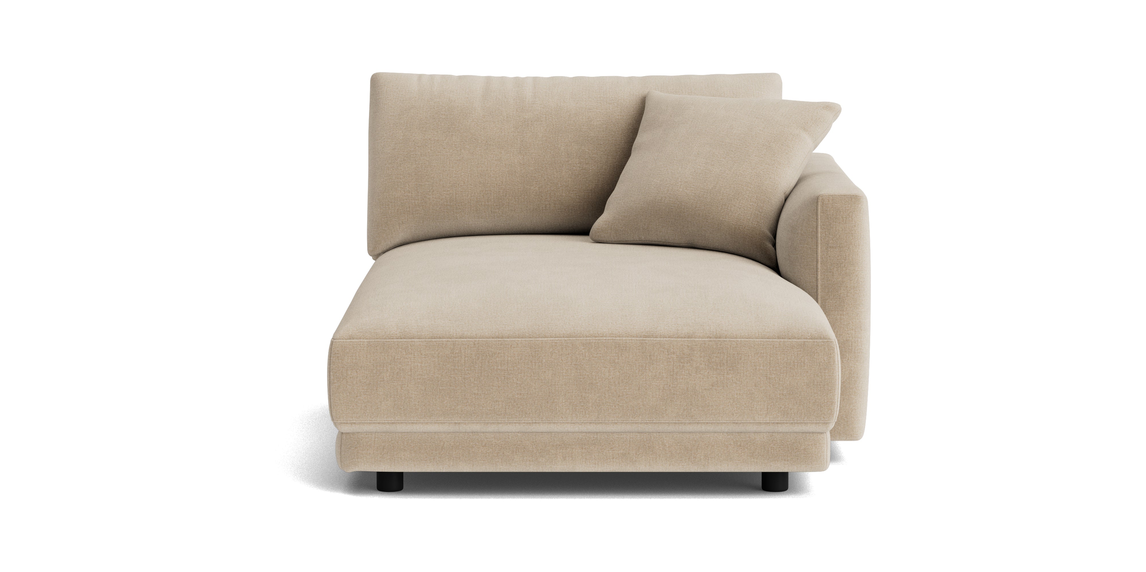 Soft Spot Right Arm Chaise, Cashew