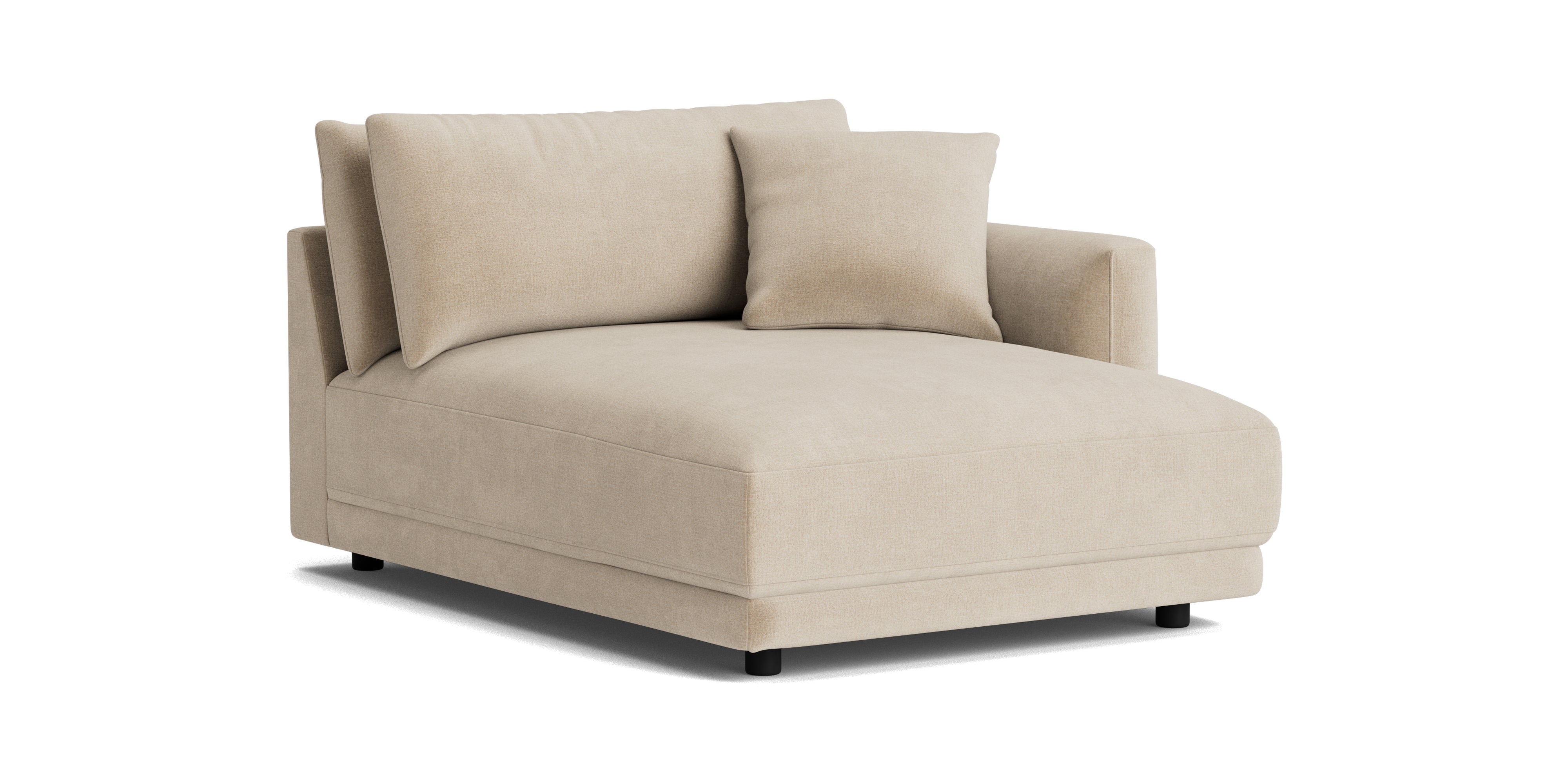 Soft Spot Right Arm Chaise, Cashew