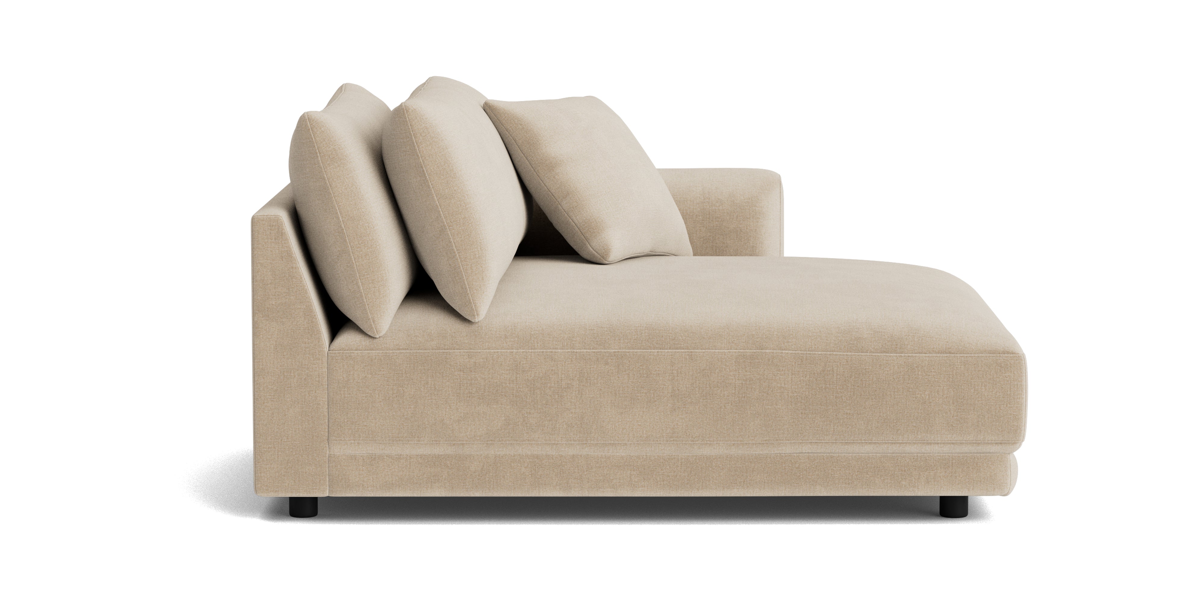 Soft Spot Right Arm Chaise, Cashew