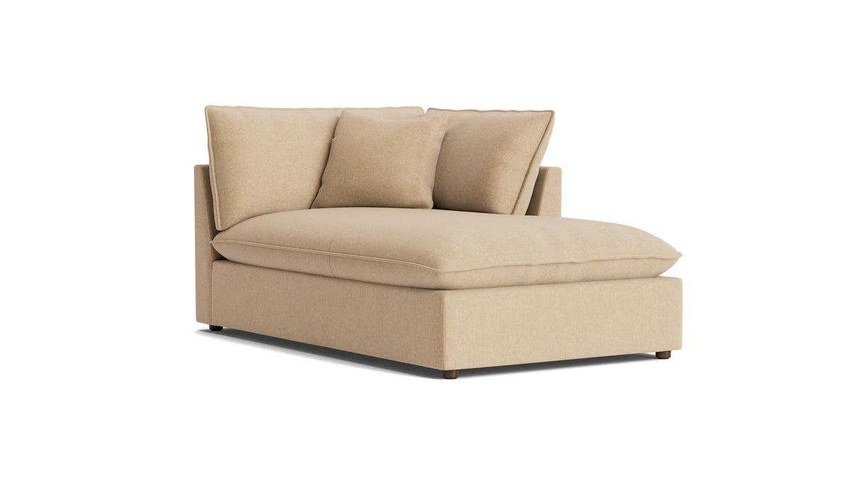 Chill Time Right Arm Chaise, Hazelnut — alternate view