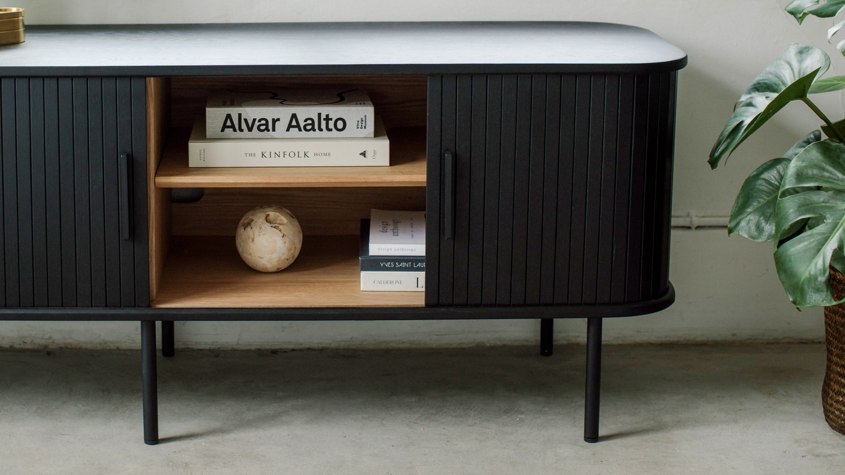 Easy Edge Sideboard, Regular, Black Oak
