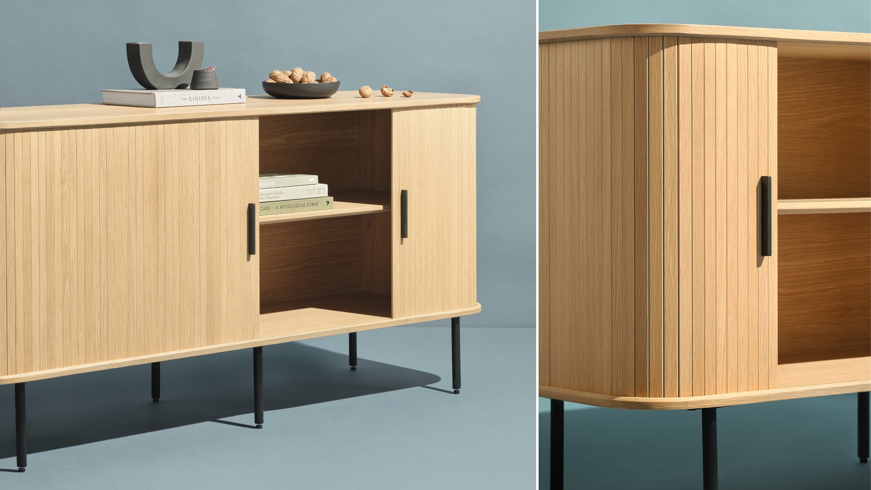 Easy Edge Sideboard, Regular, White Oak