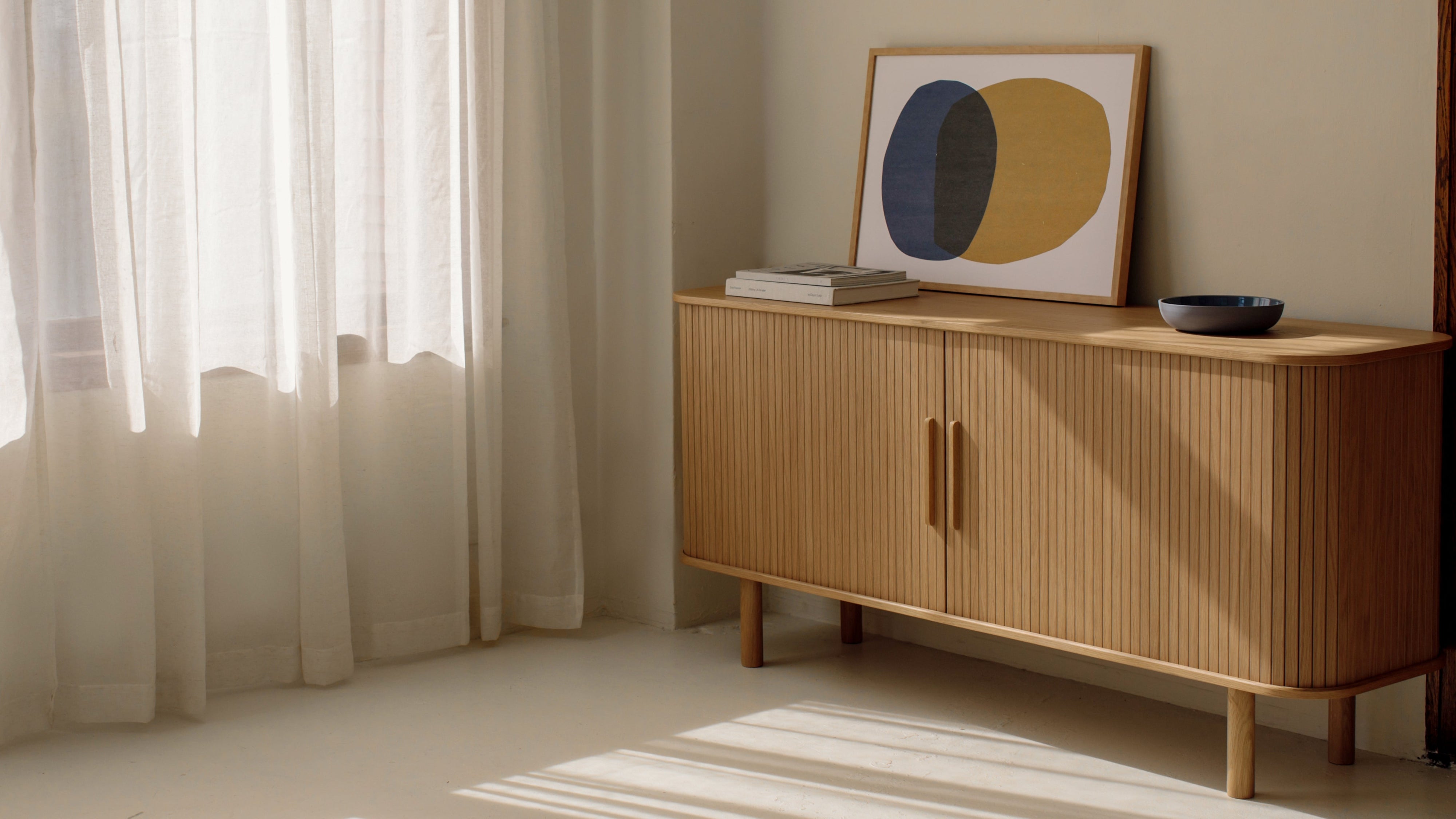 Easy Edge Sideboard All Wood, Regular, White Oak