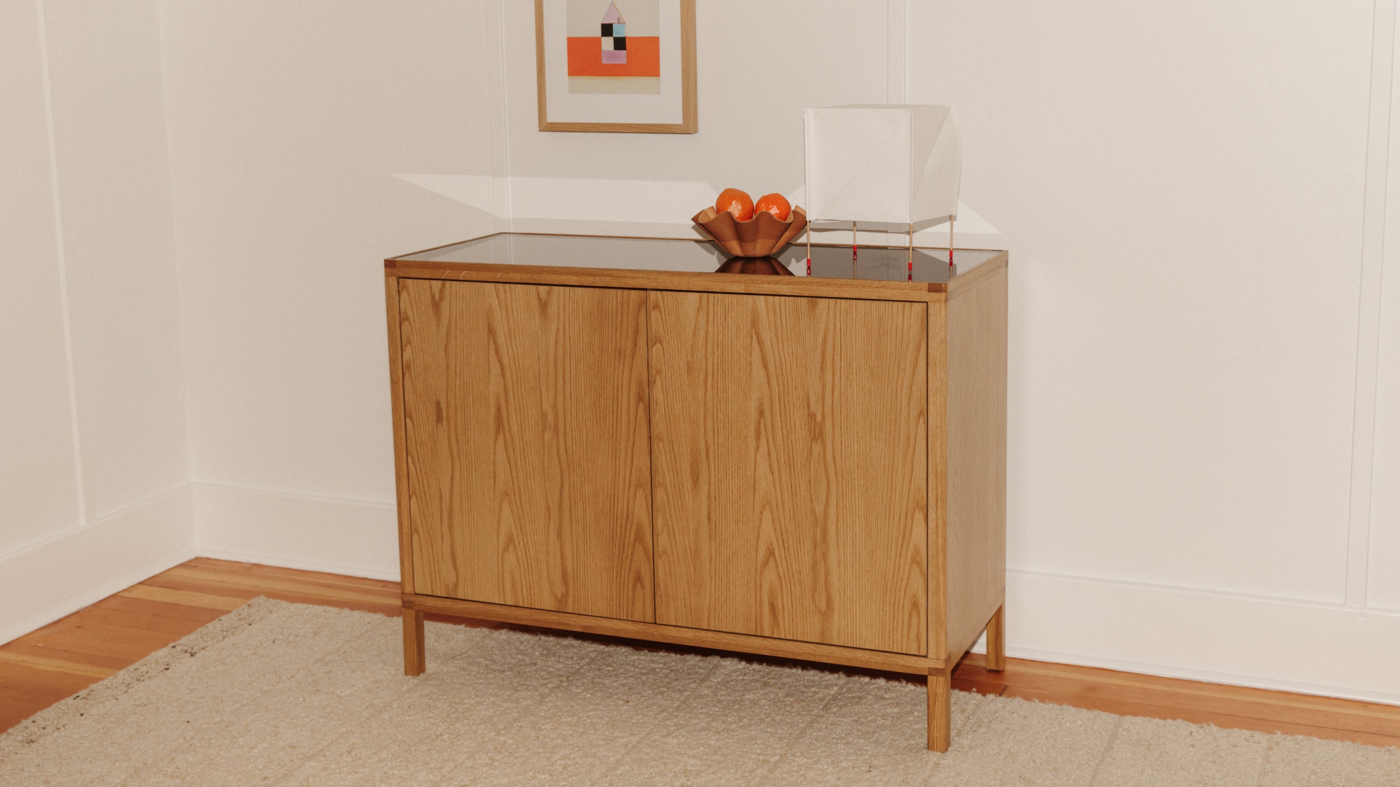 Glimpse Cabinet, White Oak