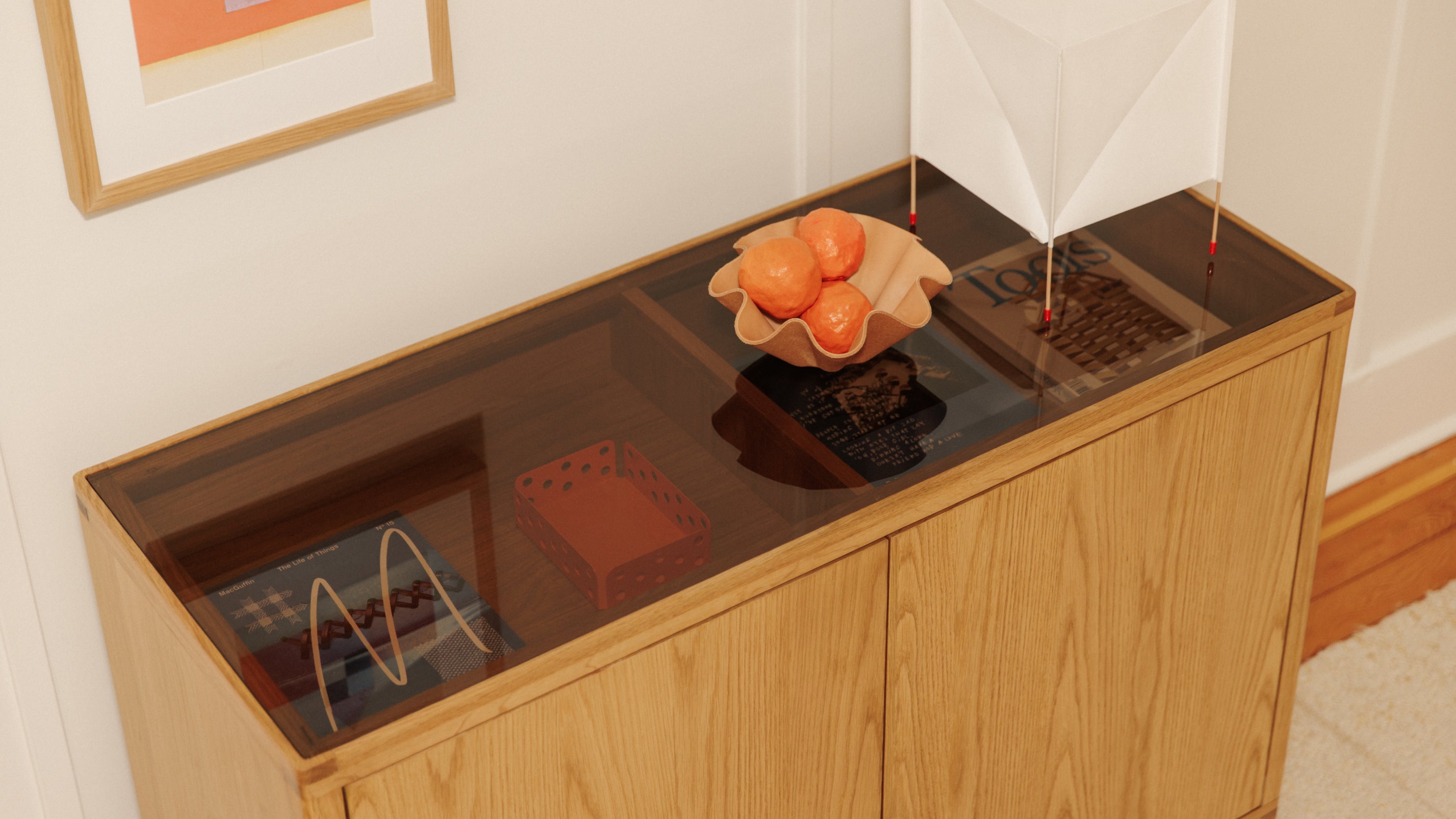 Glimpse Cabinet, White Oak