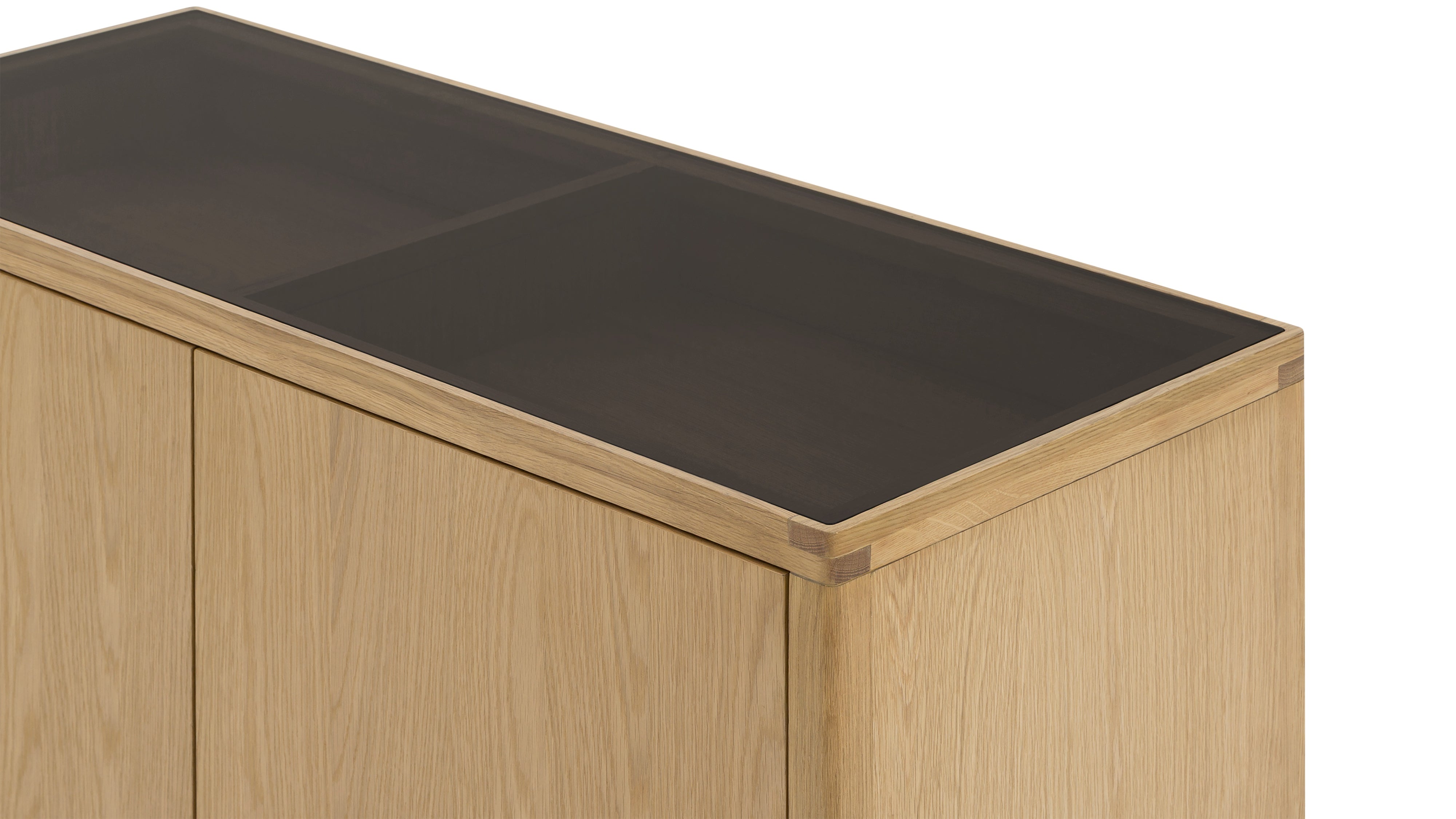 Glimpse Cabinet, White Oak