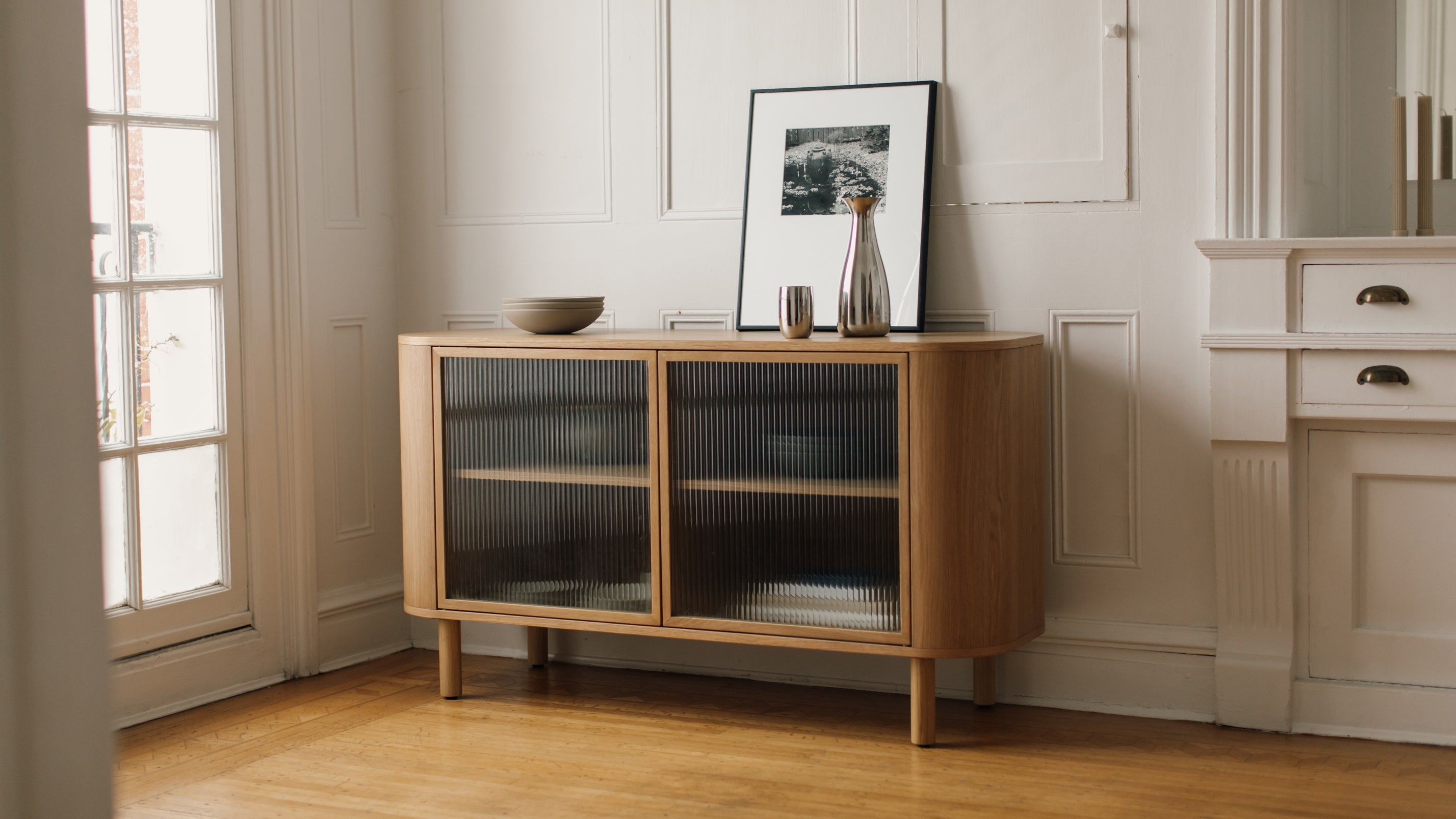 Showcase Sideboard, White Oak