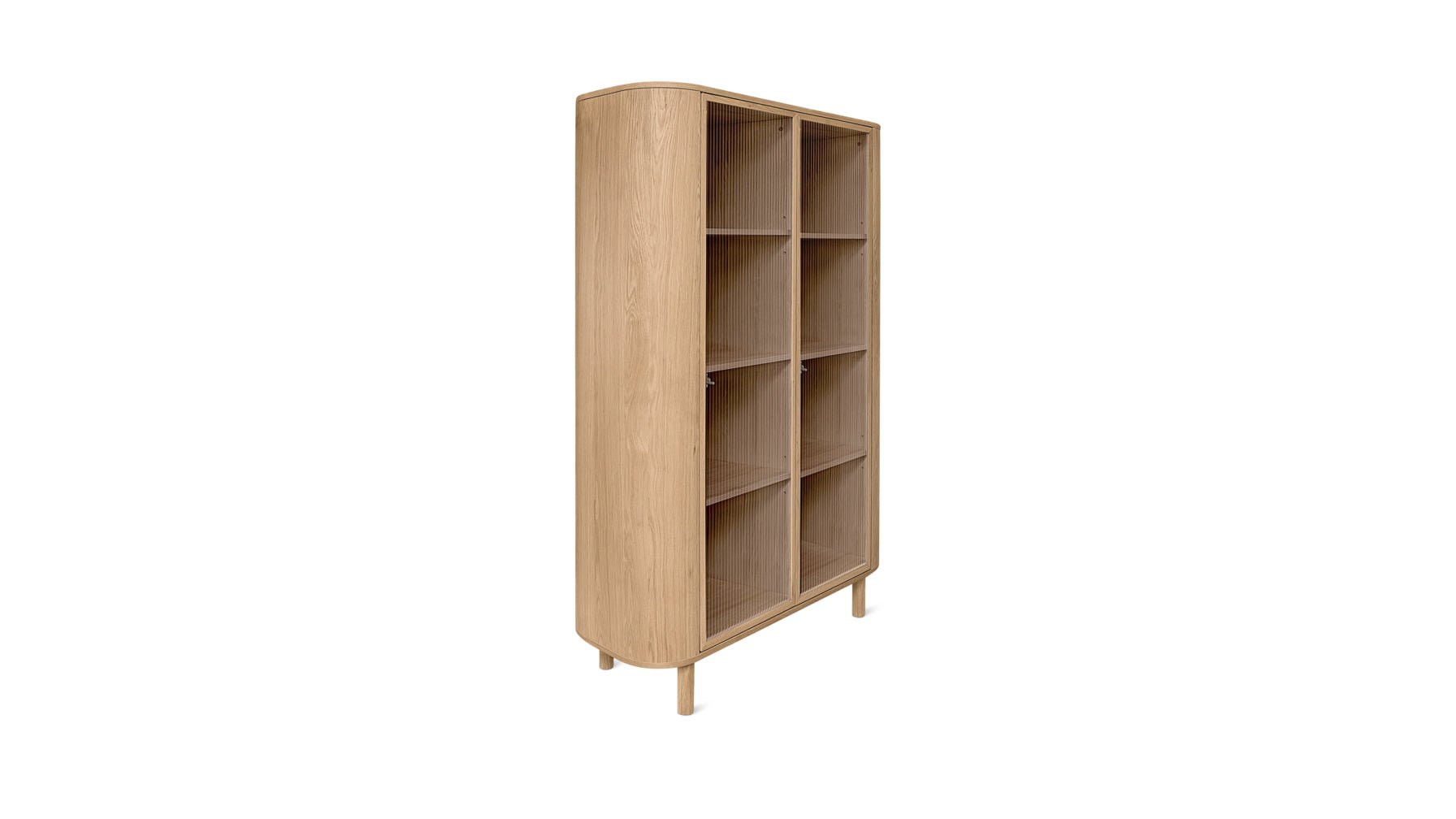 Showcase Cabinet, White Oak