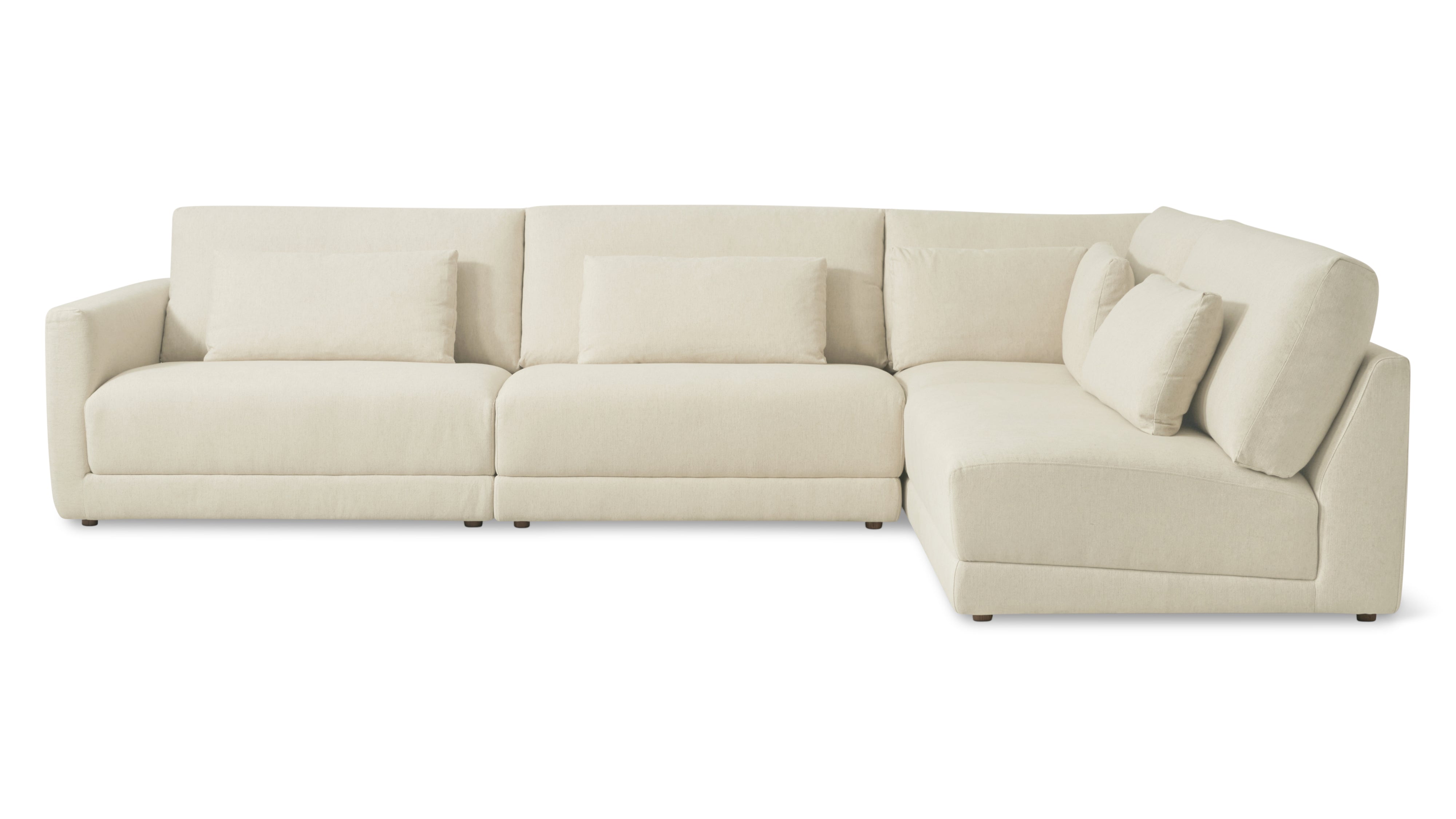 Wind Down 4-Piece Modular Sectional, Right, Beach - Image 1