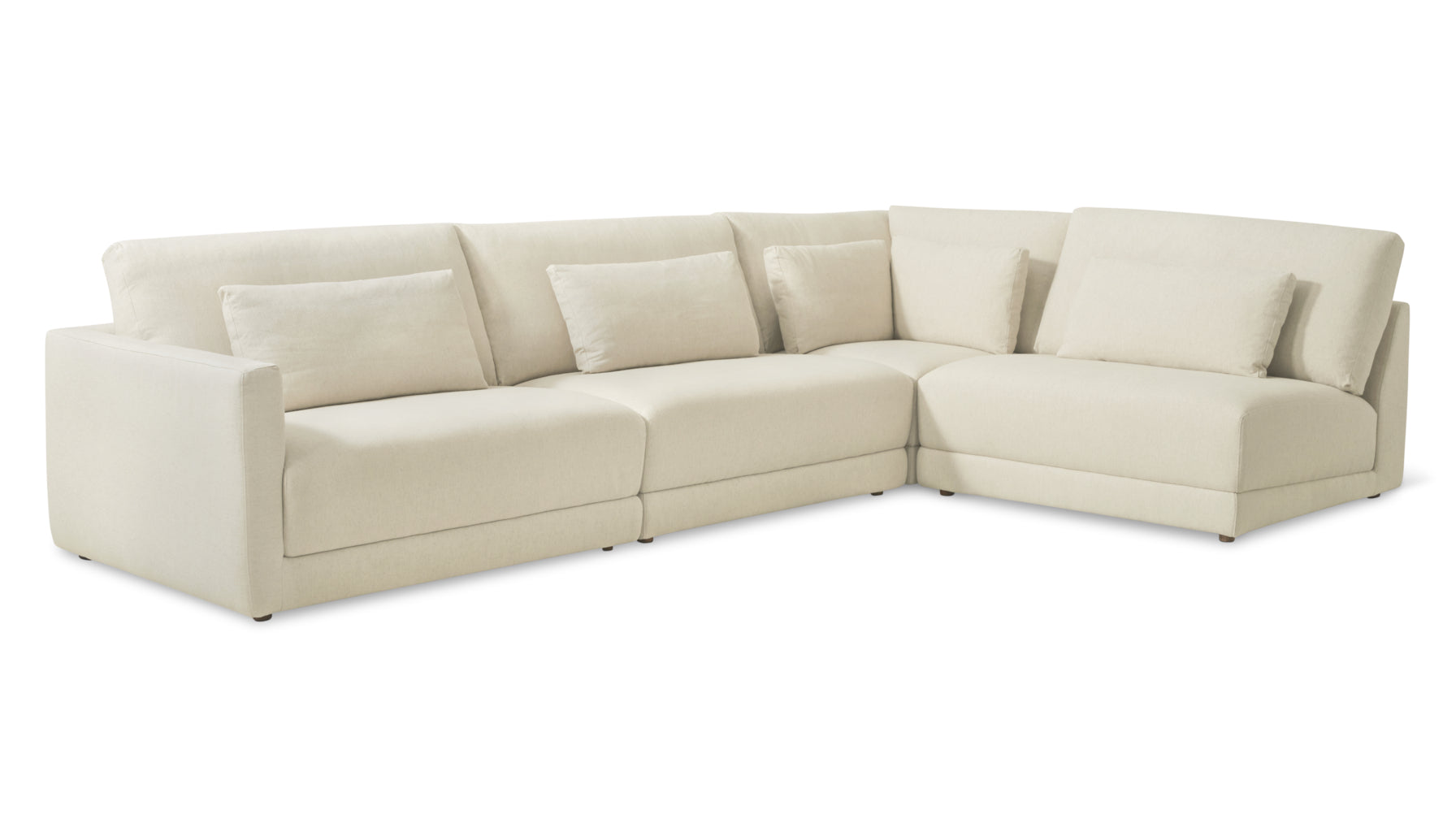 Wind Down 4-Piece Modular Sectional, Right, Beach - Image 2