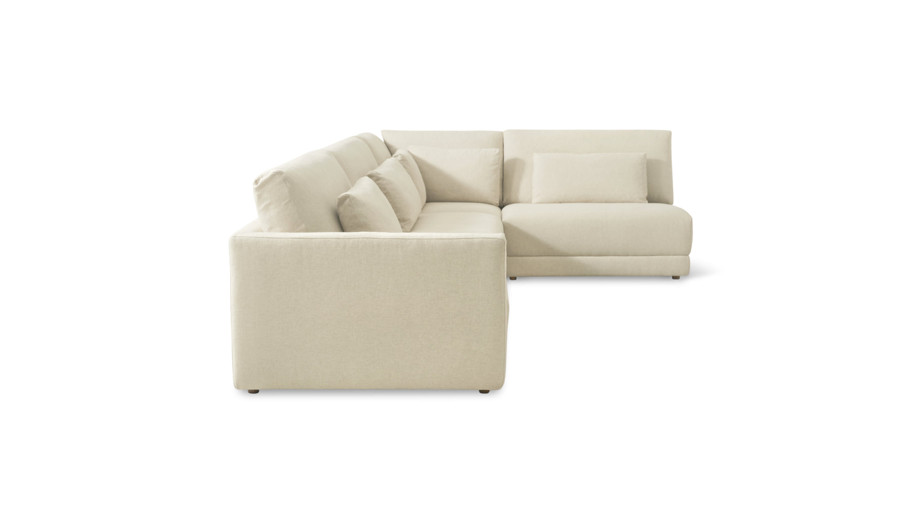 Wind Down 4-Piece Modular Sectional, Right, Beach - Image 3