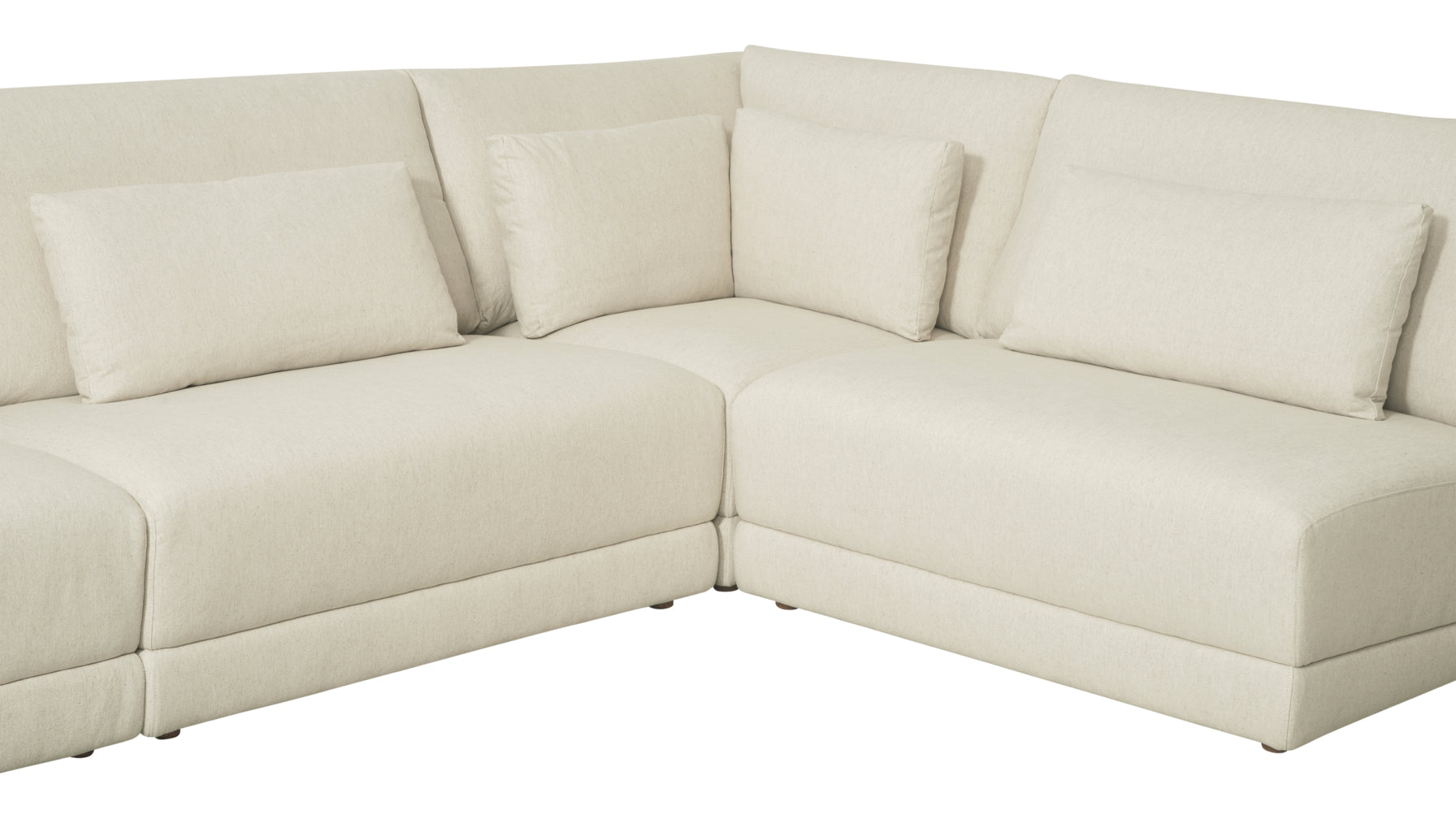 Wind Down 4-Piece Modular Sectional, Right, Beach - Image 6