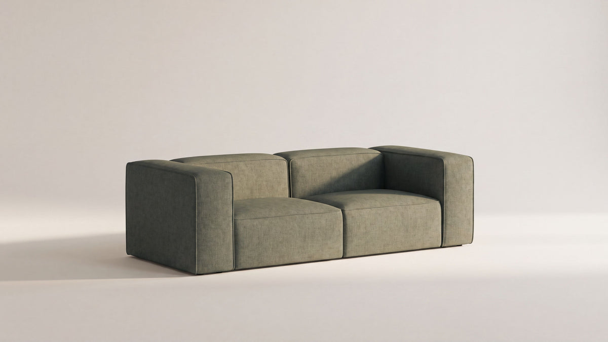 Common Ground 2-Piece Modular Sofa, Olive